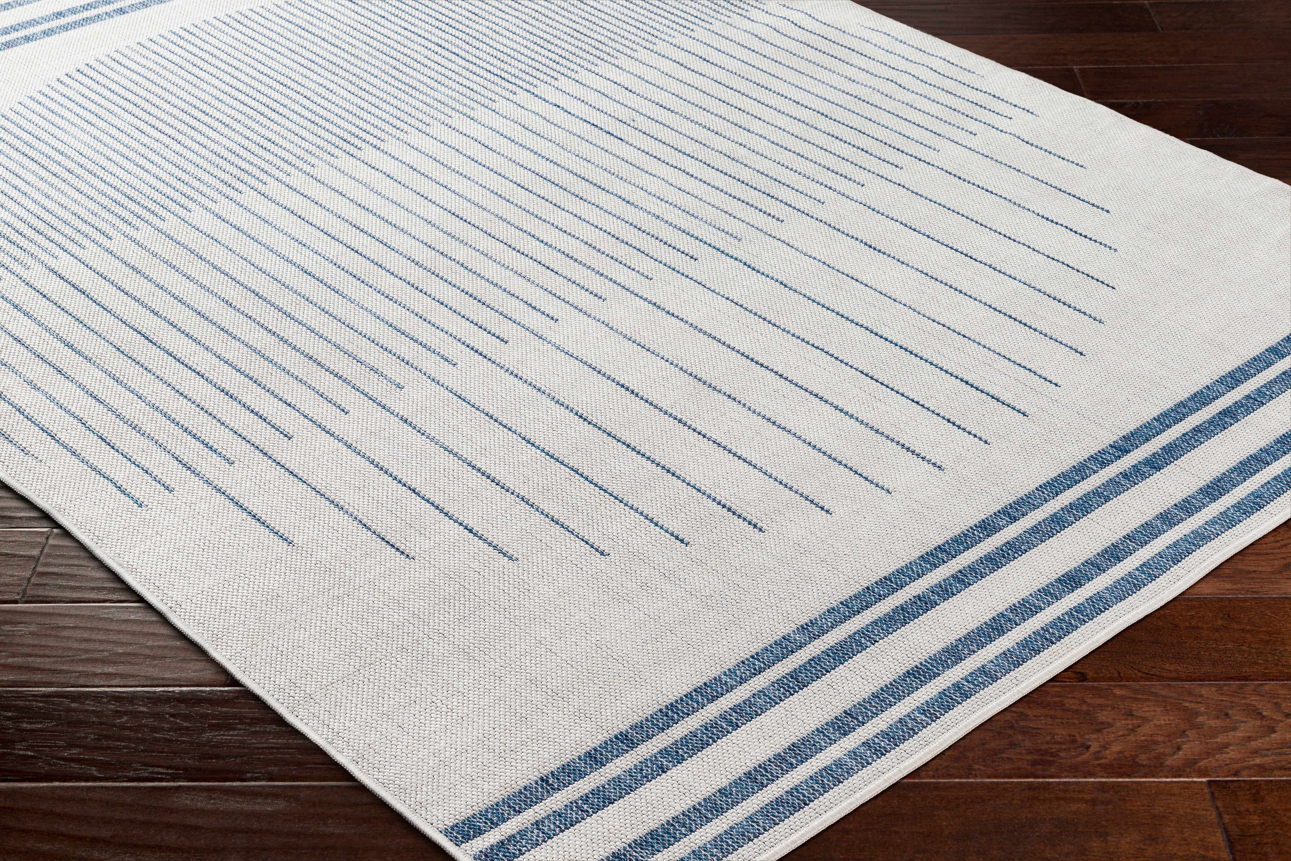 Aviya Blue & Gray Outdoor Area Rug - Clearance - Image 4
