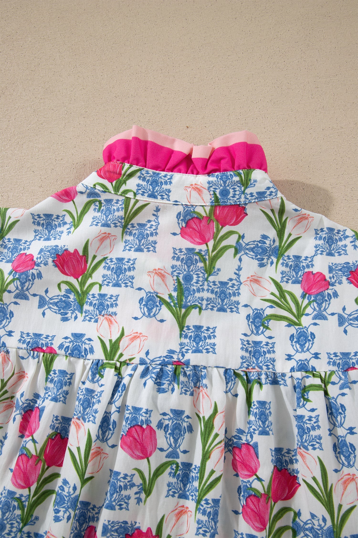 Aya Flutter Sleeve Half Blouse - Image 10