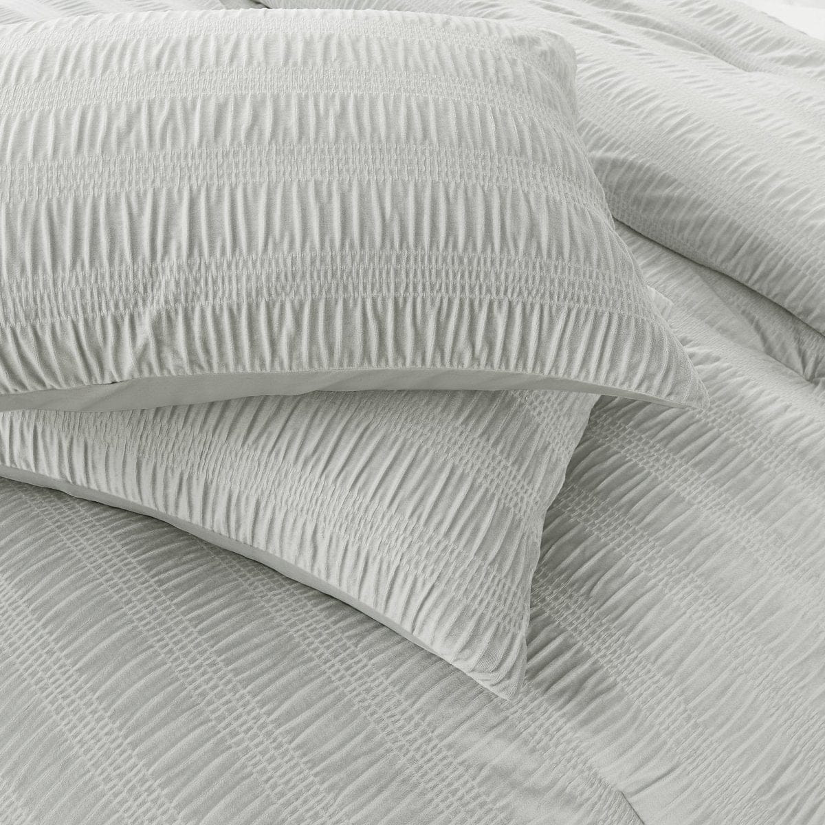 Azalea Ruched Velvet Stripe Comforter Set - Image 24