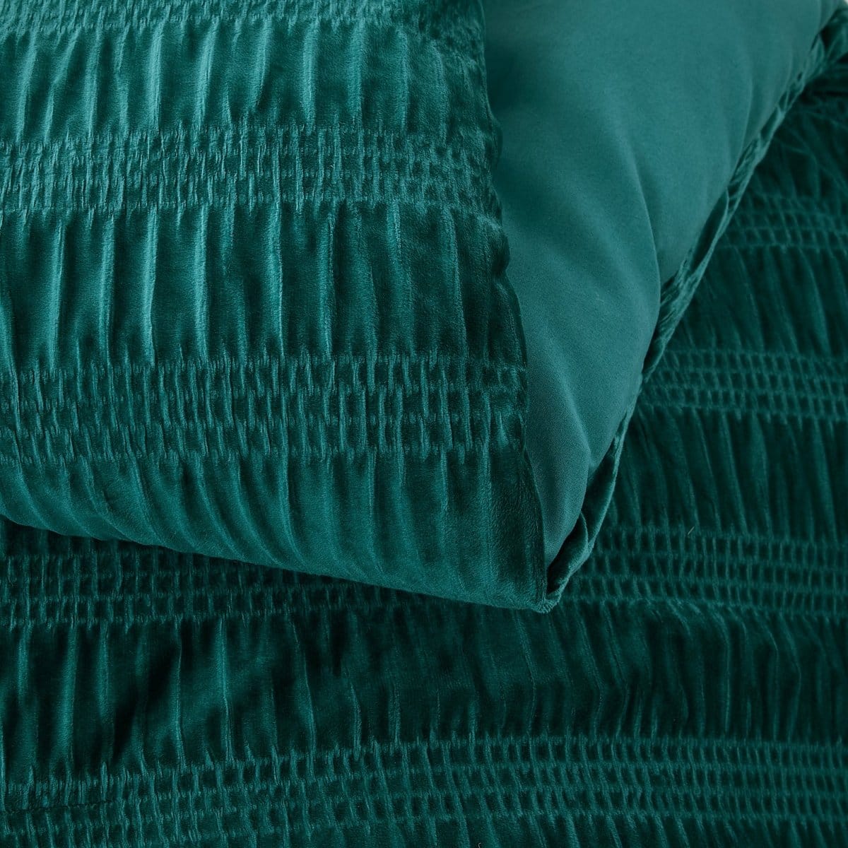 Azalea Ruched Velvet Stripe Comforter Set - Image 48