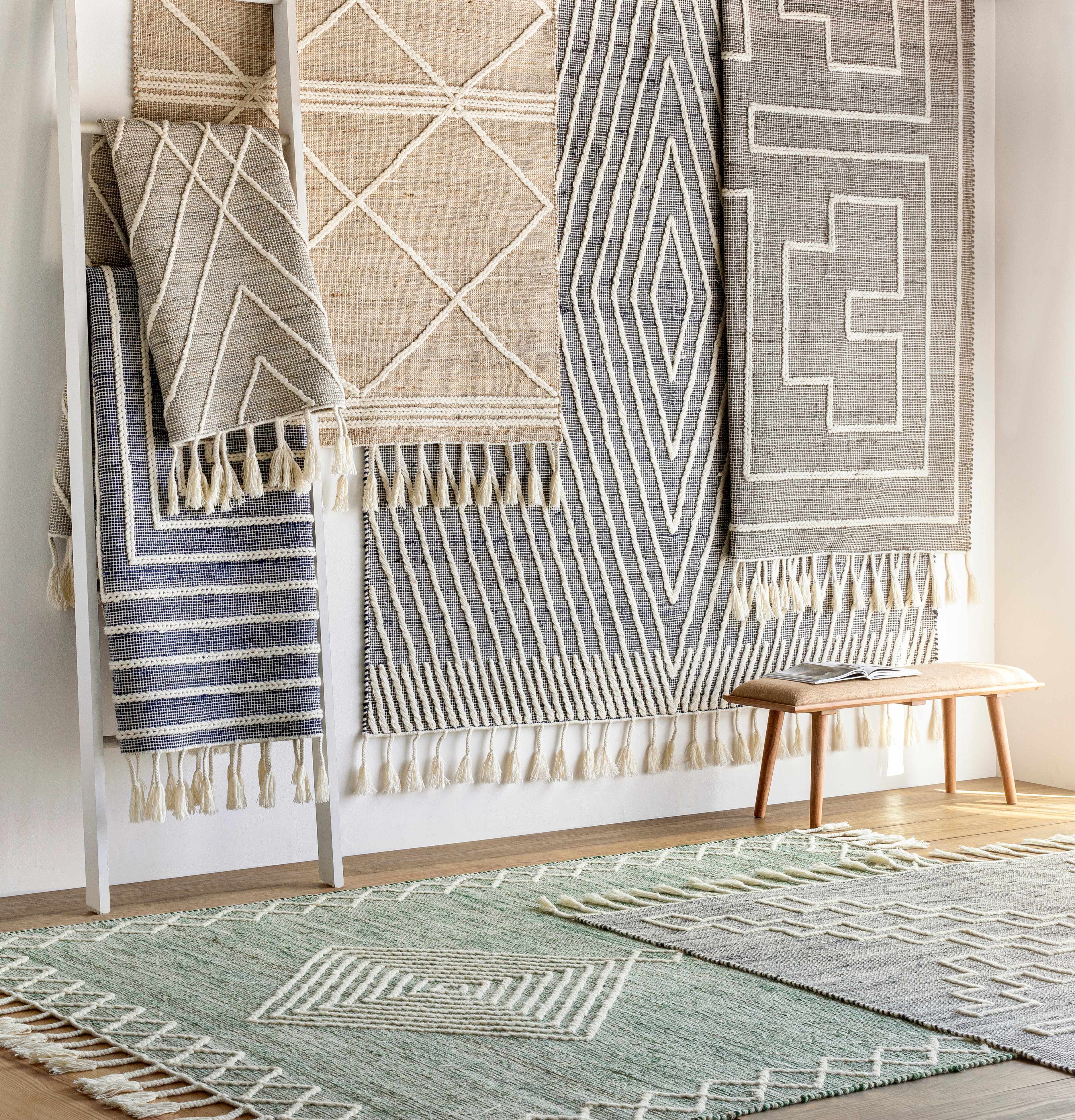 Azra Tasseled Jute&Wool Rug - Clearance - Image 7