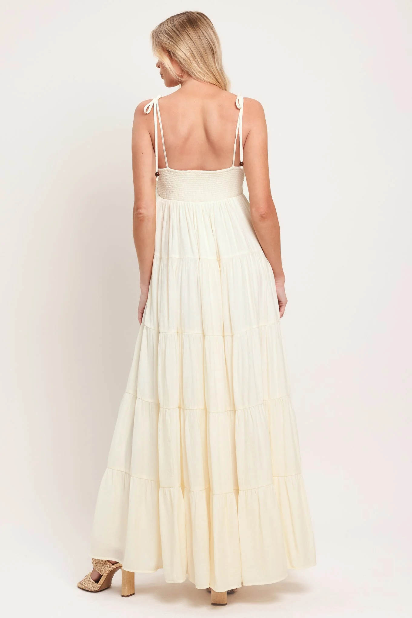 Azure Reverie Woven Maxi Dress - Image 6