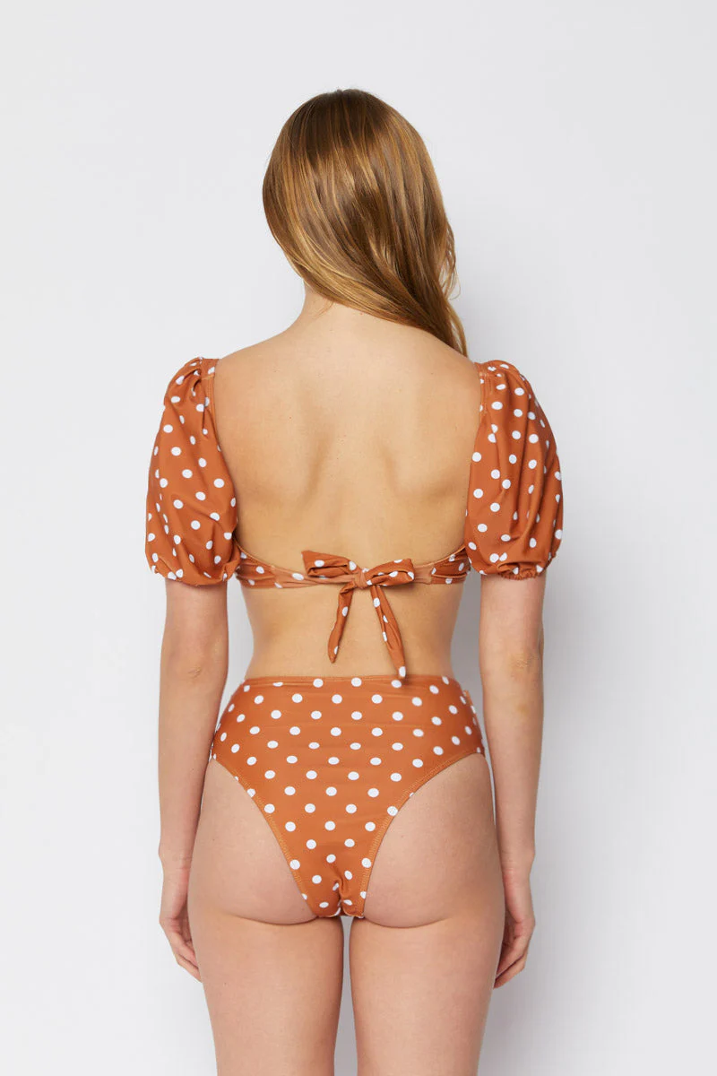 Marina West B2102 Bikini Set (Bric/Wht Dot) - Image 4