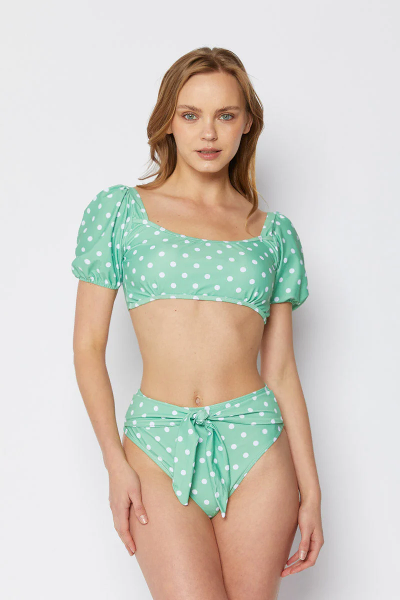 Marina West B2102 Bikini Set (Mint/White Dot) - Image 2