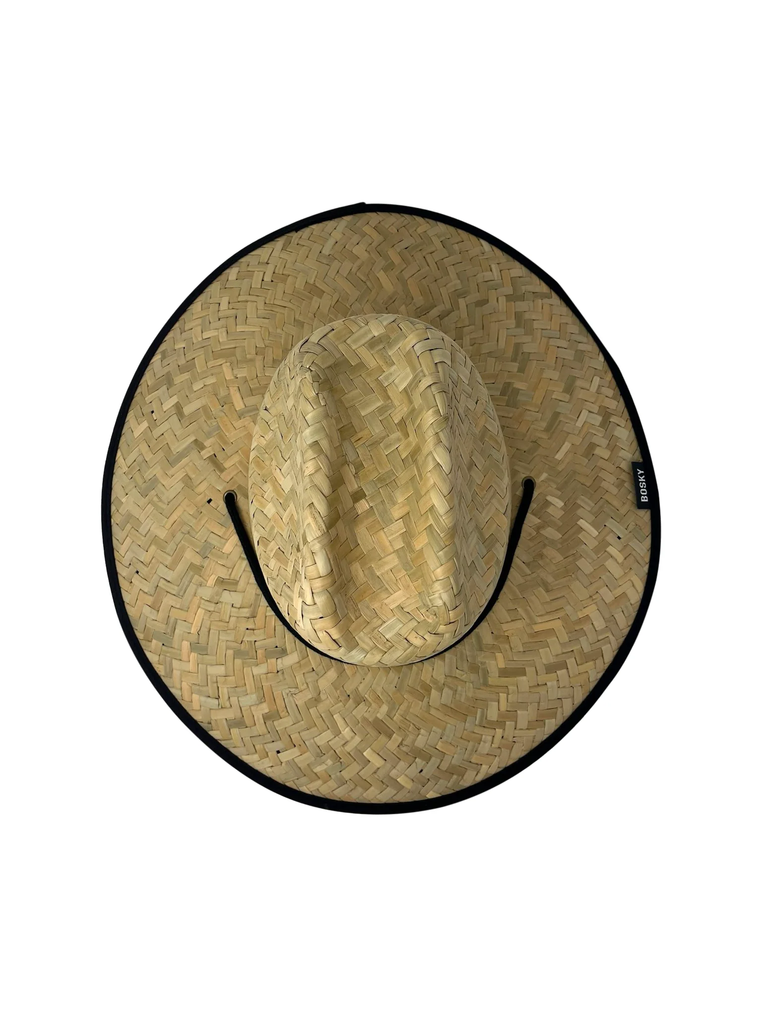 Back in Black Matte Beach Lifeguard Straw Hat - Image 3