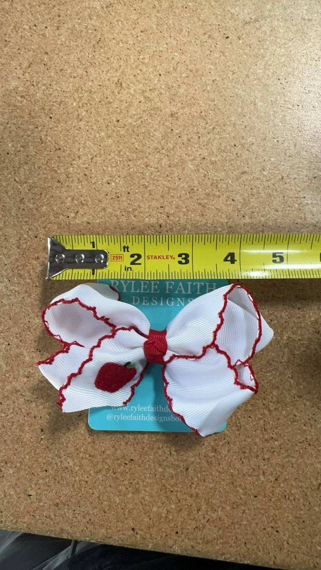 Back-to-school Apple Applique Girls Hairpin 4 Inches/6.25 inches - Image 9