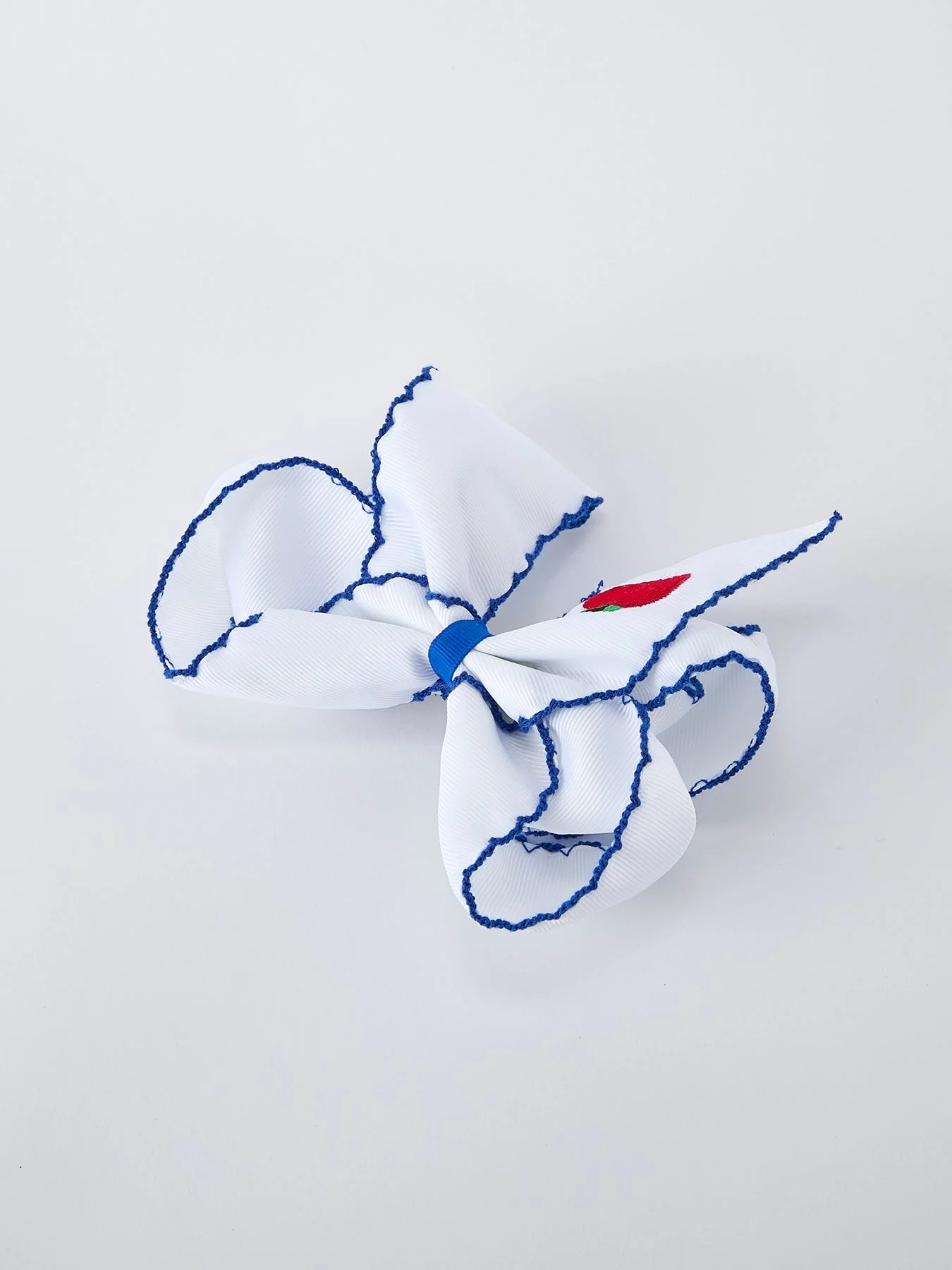 Back to School Apple Bow Hair Clip 6.25 Inch - Image 3
