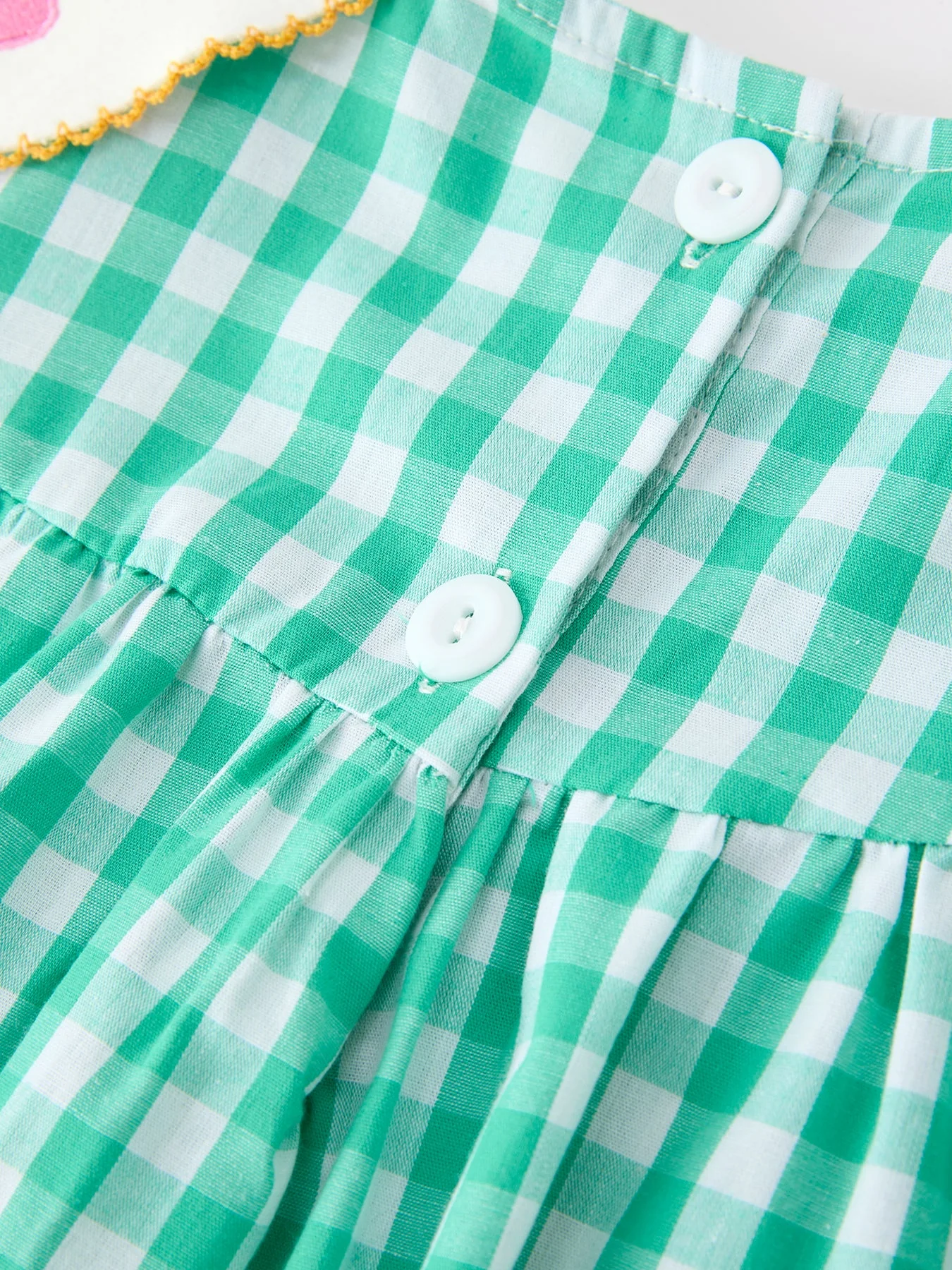 Back to School Apple Pencil Applique Girls Dress Petals Collar - Image 3
