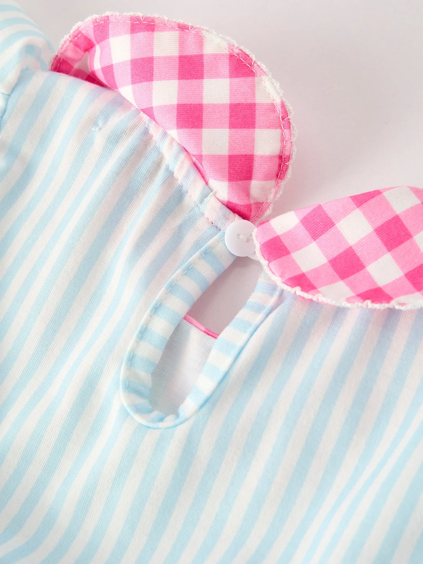 Back To School Girls Striped lapels Bow Dress - Image 10