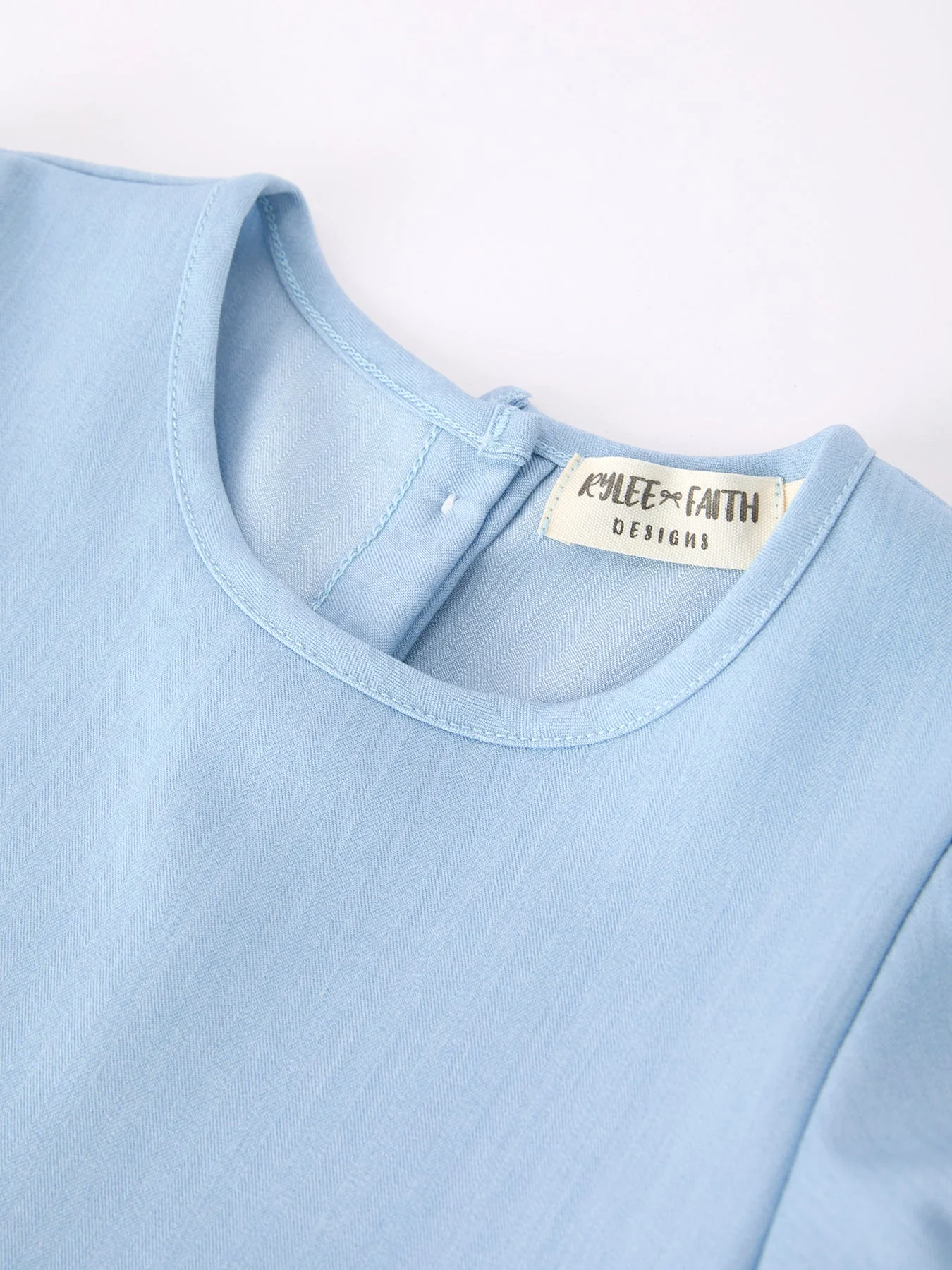 Back to School Pencil Applique Girl Dress Scallop Hem - Image 3