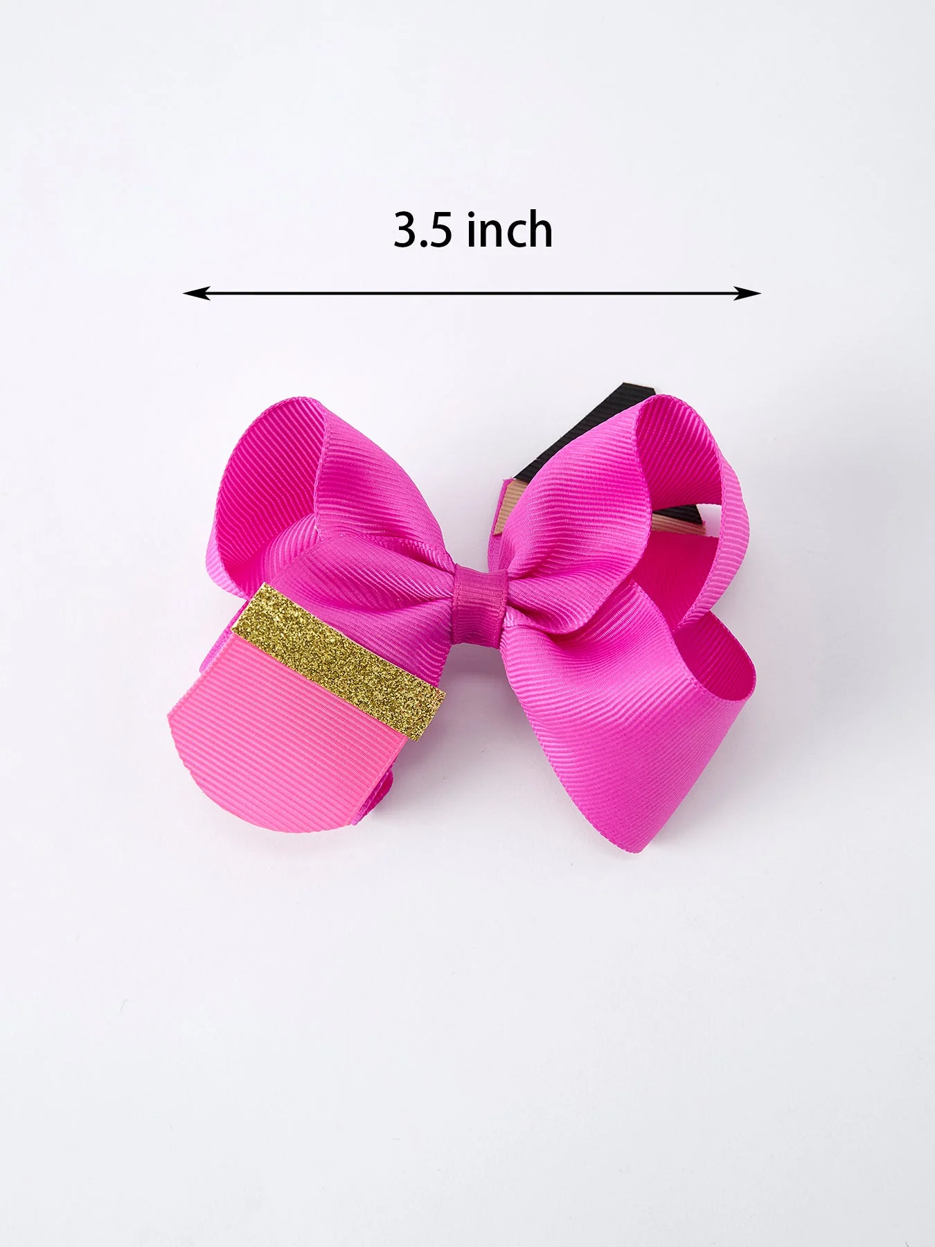 Back-to-school Pencil Bow Girls Hair Clips 3.5 inches - Image 2
