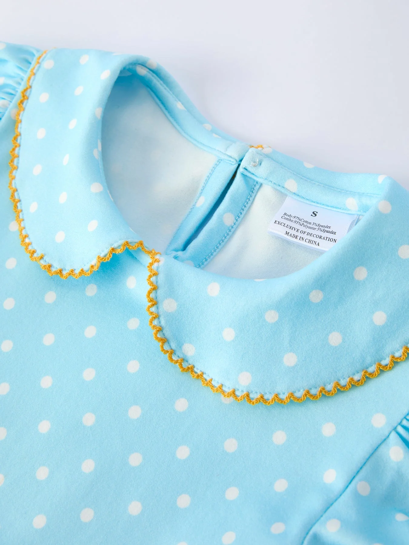 Back to School Polka Dot Girls Dress Pencil Bow Applique - Image 3