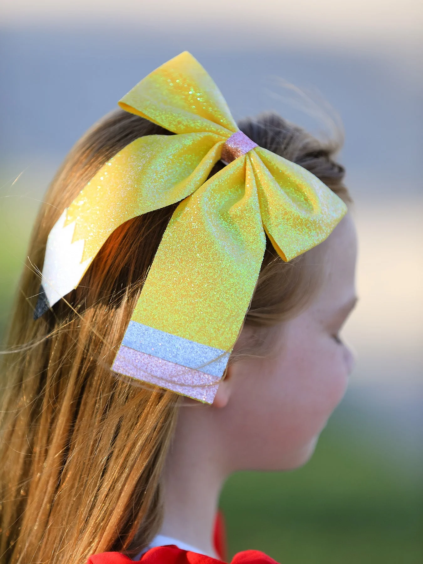 Back to School Sequin Bow Hairpin - Image 3
