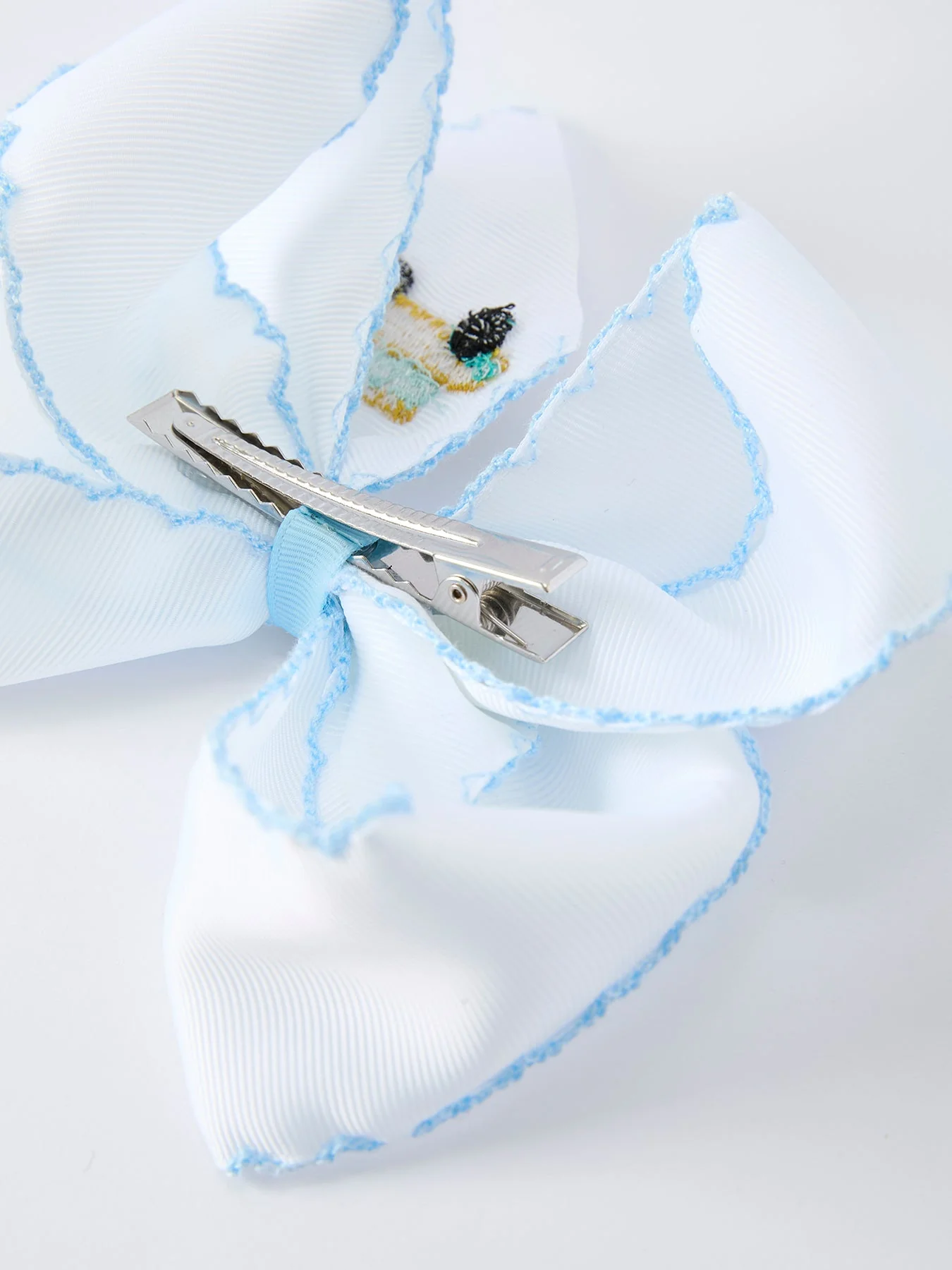 Back-to-school Truck Applique Girls Hairpin 4 Inches/6.25 inches - Image 5