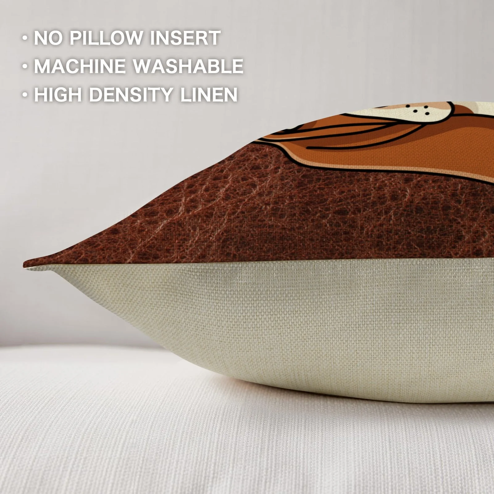 Baha Ranch Basset Hound Shop Nap Repeat Pillow Case Made in America - Image 5