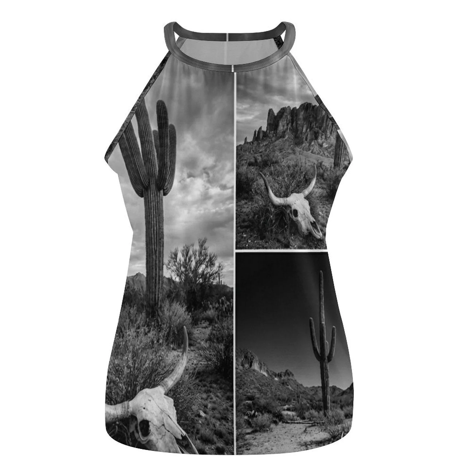 Baha Ranch Black White Desert Tank Top - Image 4