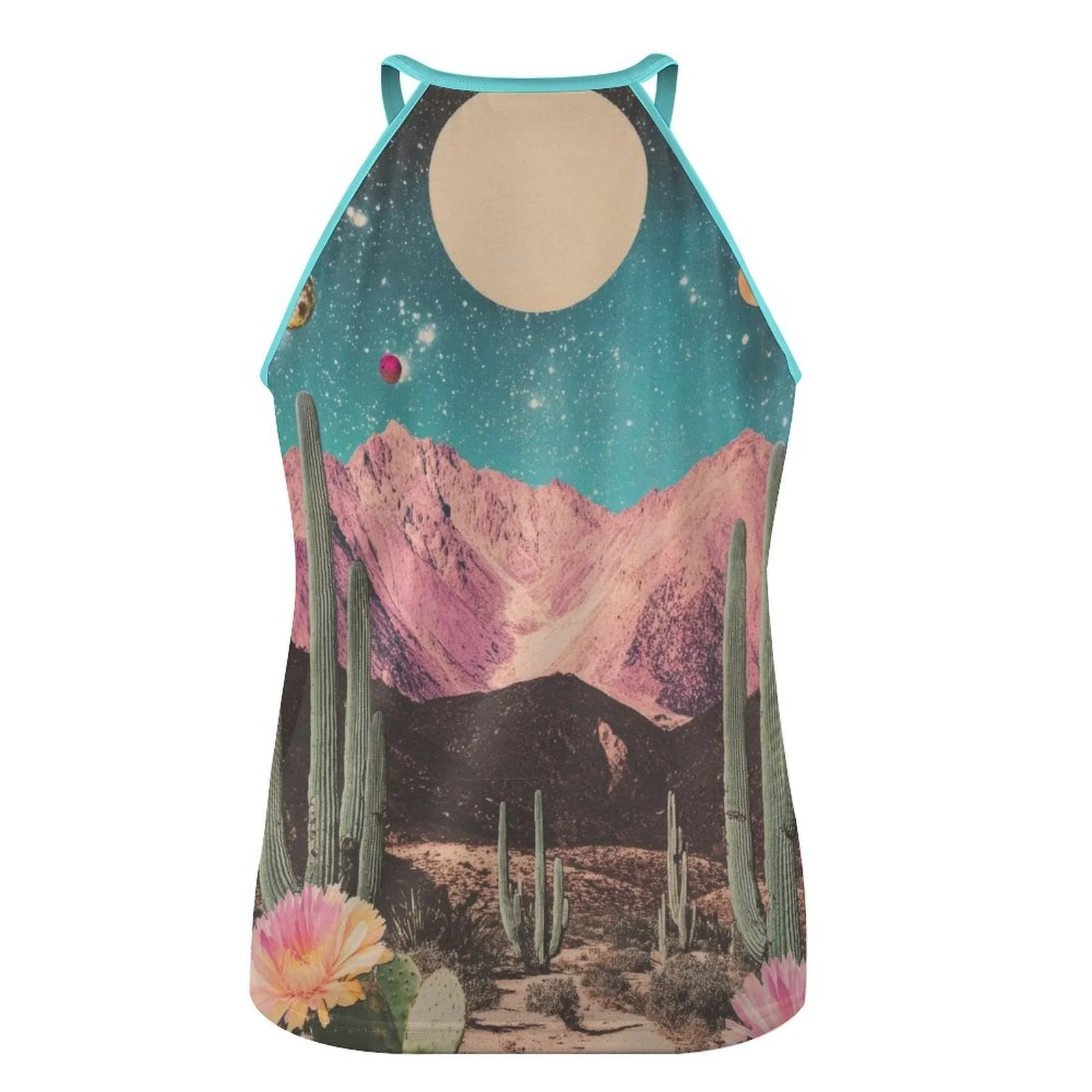 Baha Ranch Bull Skull Retro Pop Western Tank Top - Image 4