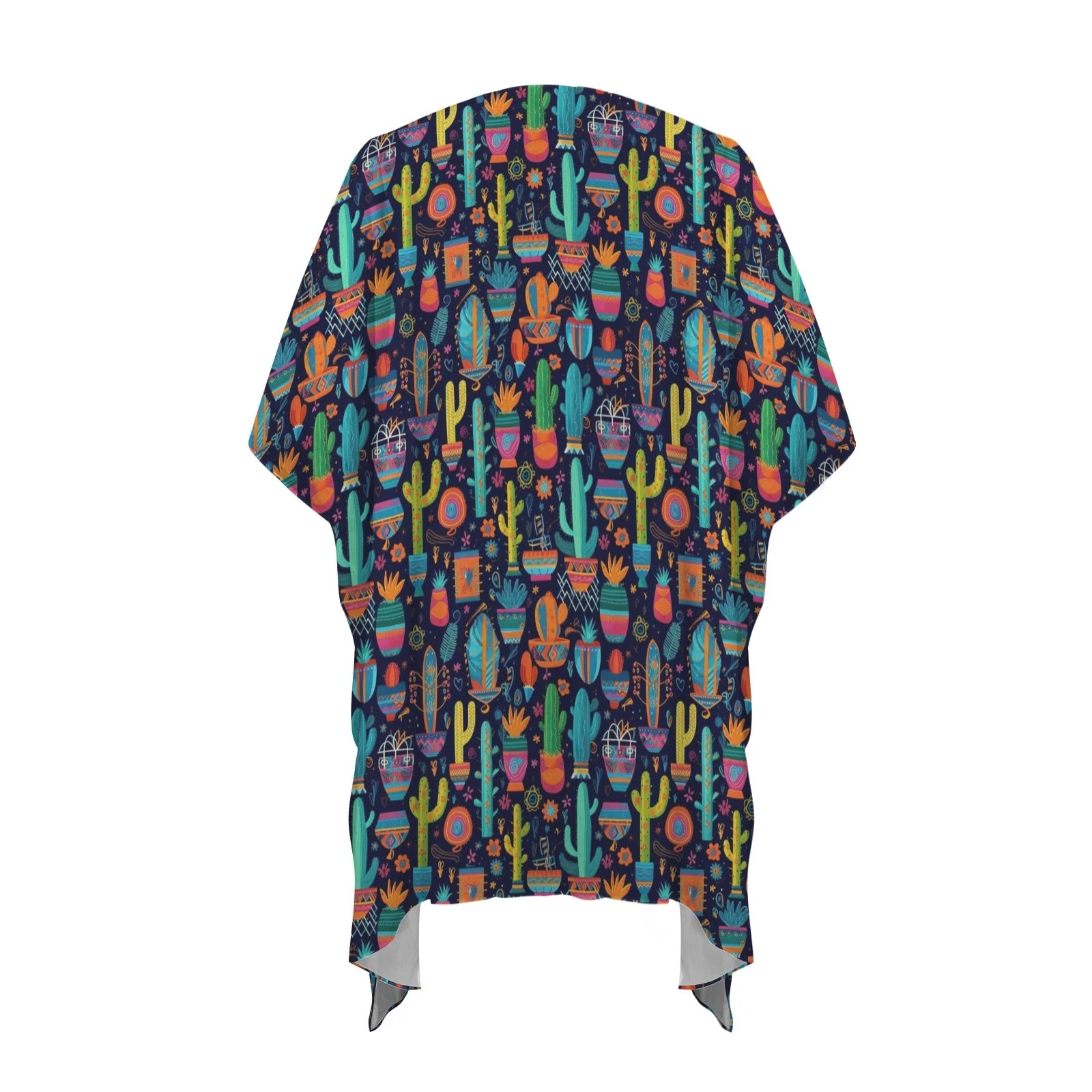 Baha Ranch Crazy Cactus Lady Duster Kimono Coverup - Image 5