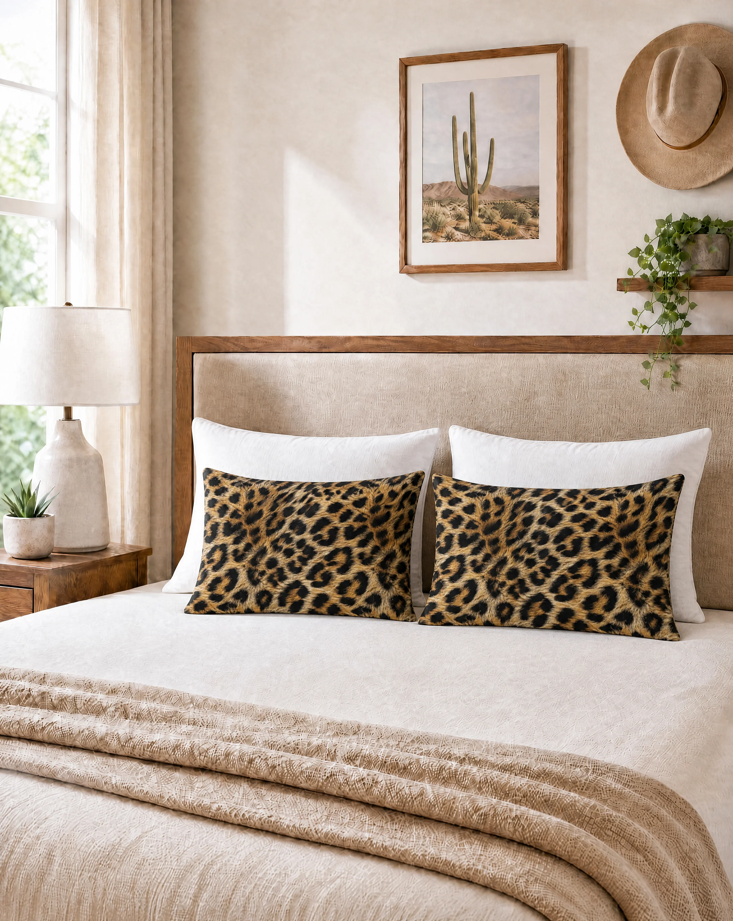 Baha Ranch Leopard Pillow Case Made in America - Image 2
