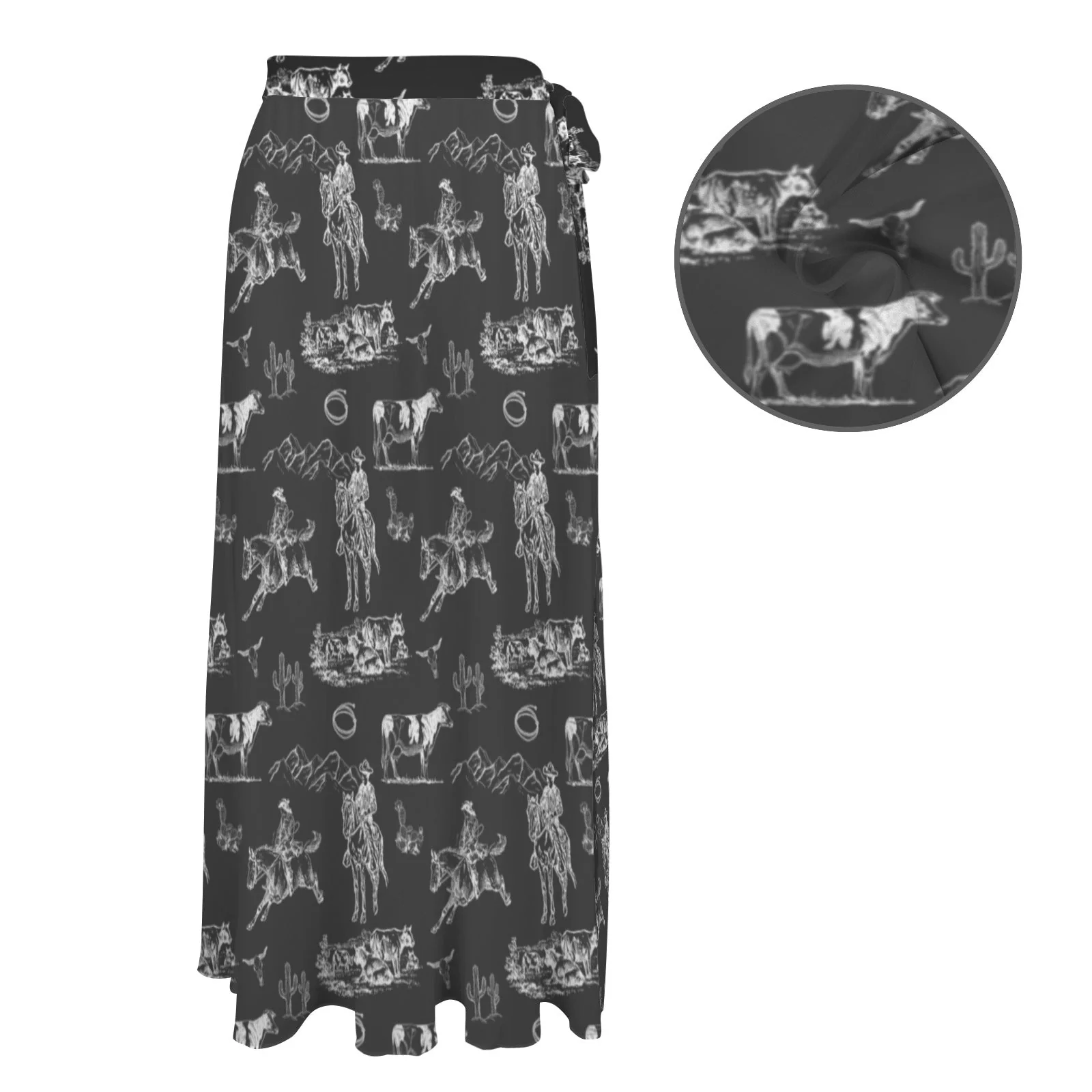 Baha Ranch Ranch Life Beach Swim Skirt Cover Up - Image 4