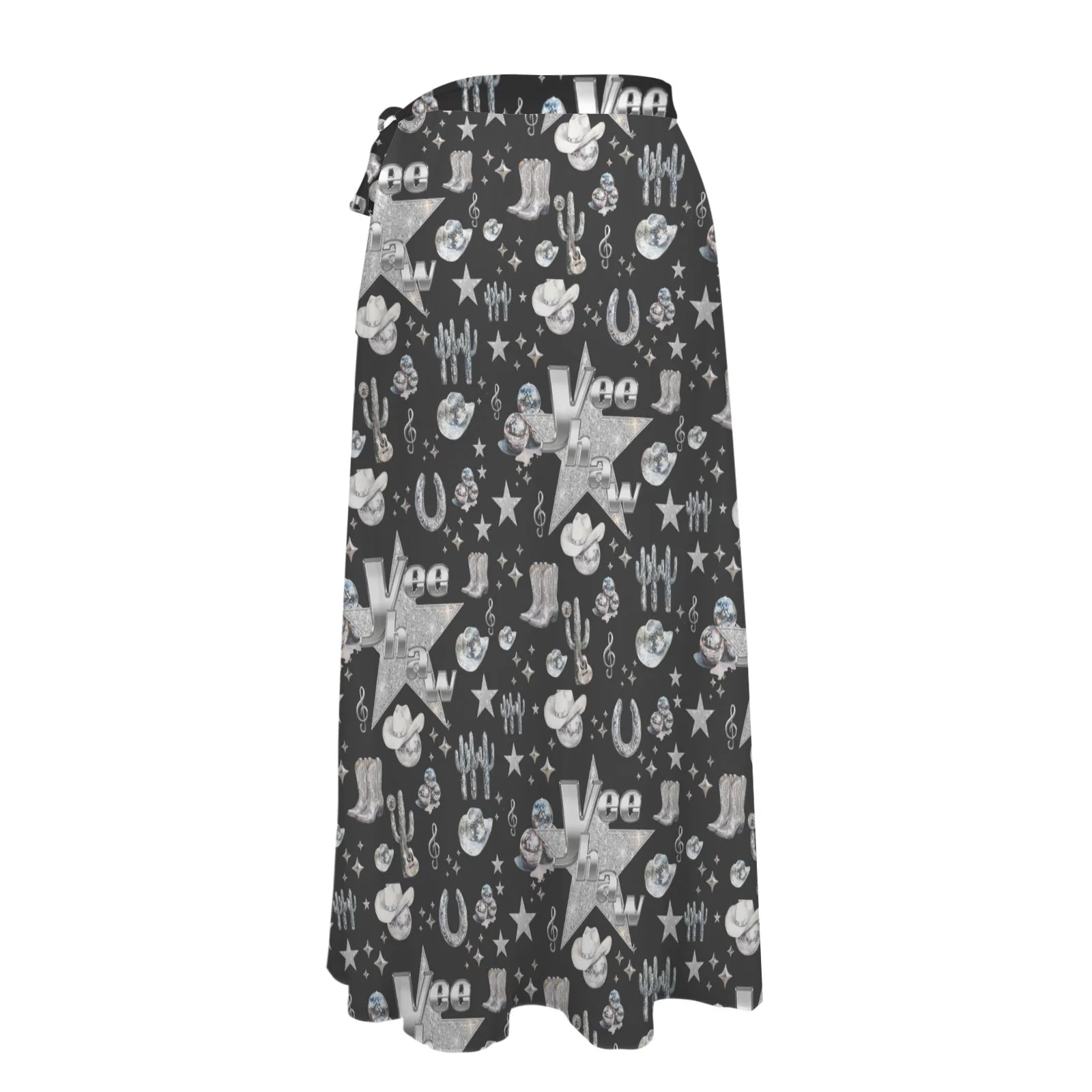 Baha Ranch Rhinestone Cowgirl Beach Swim Skirt Coverup - Image 6