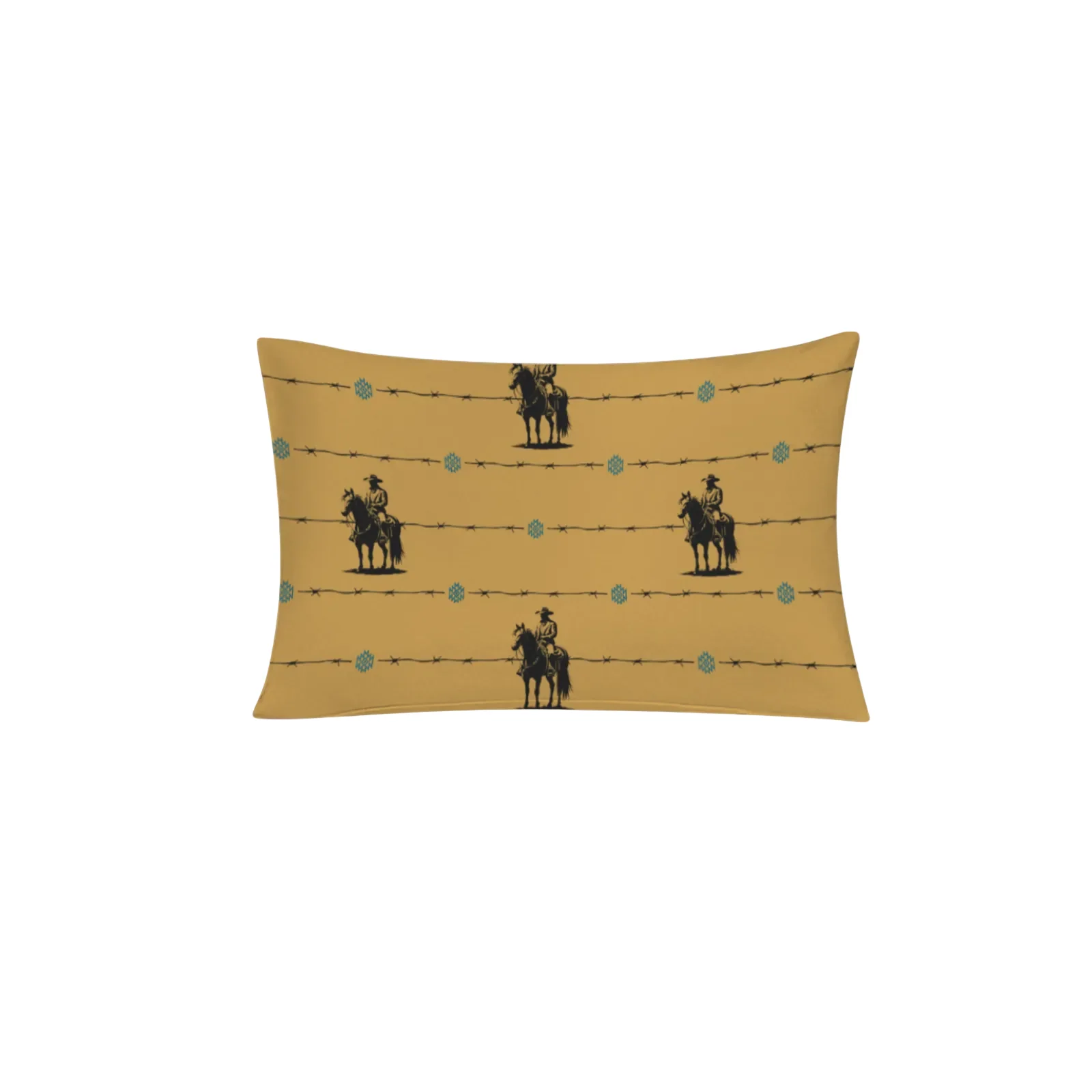 Baha Ranch Saddle Up Pillow Case Caramel Made in America - Image 3