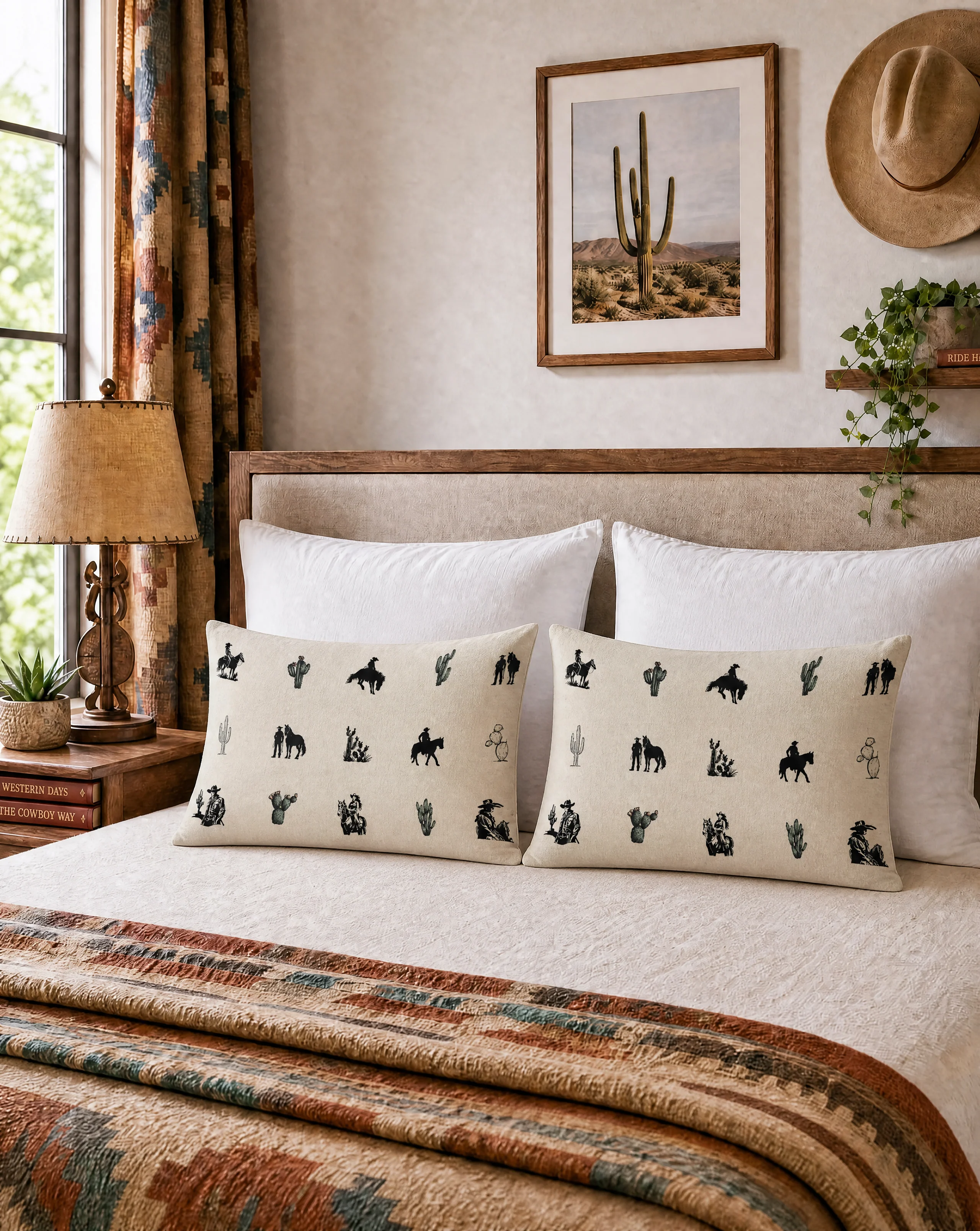 Baha Ranch Western Cowboy Cowgirl Pillowcase Made in America - Image 3