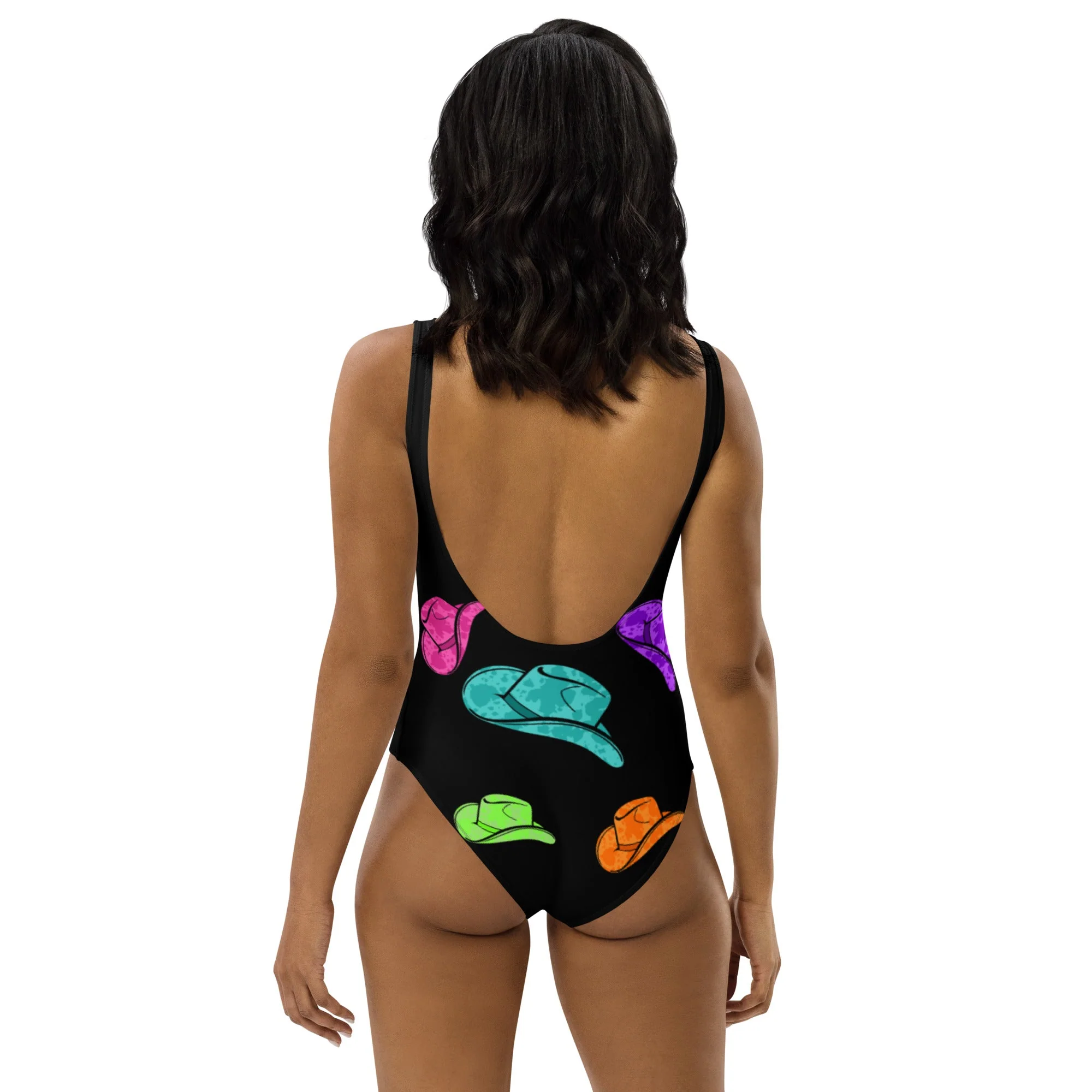 Baha Ranch Yeehaw All Neon Hat One-Piece Swimsuit - Image 5