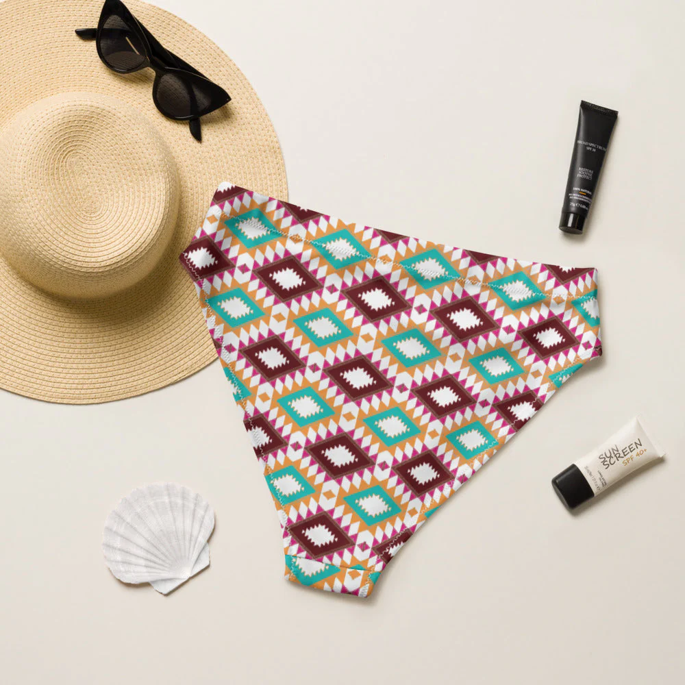 Baha Ranch Yeehaw Aztec Print Bikini Bottom - Image 2