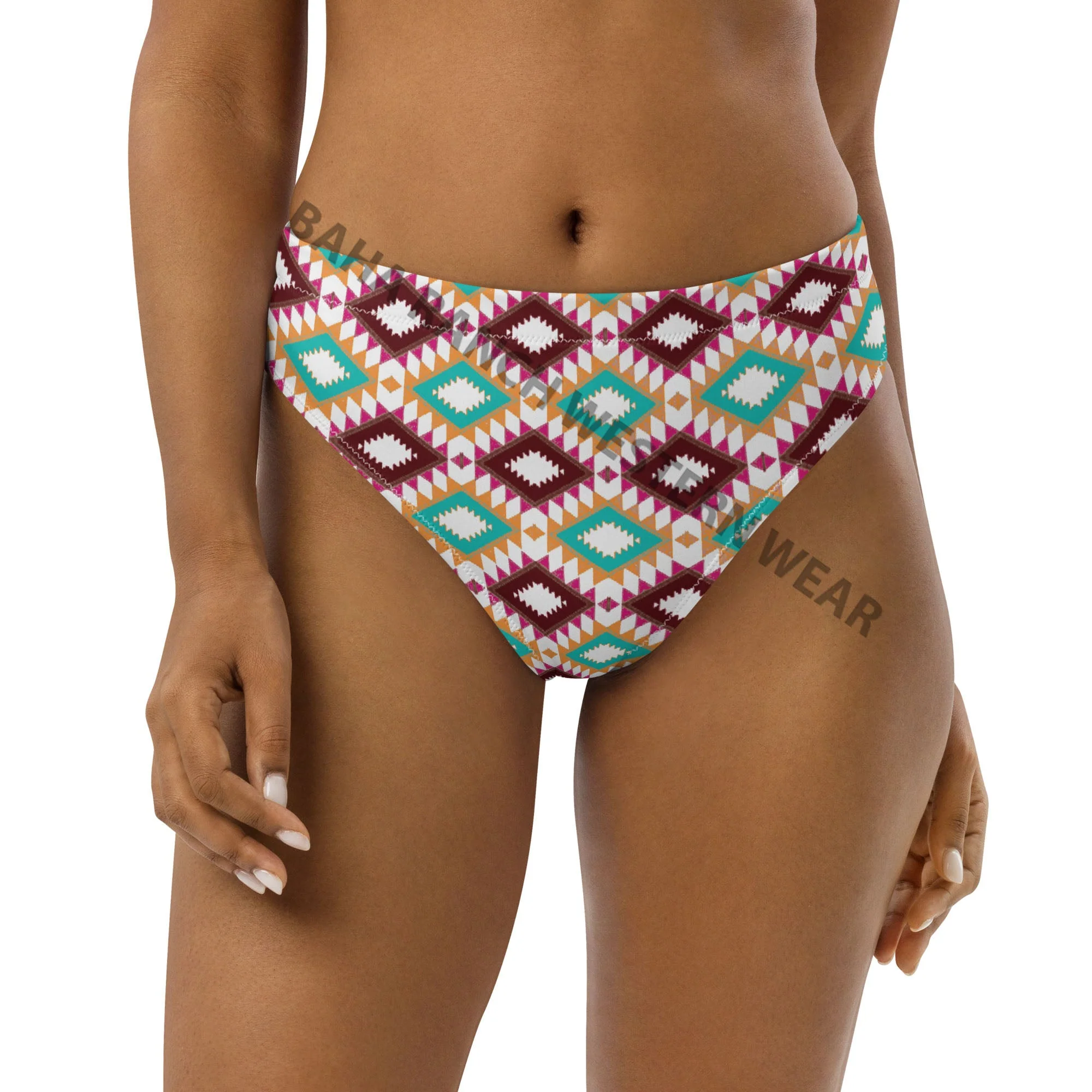 Baha Ranch Yeehaw Aztec Print Bikini Bottom - Image 3