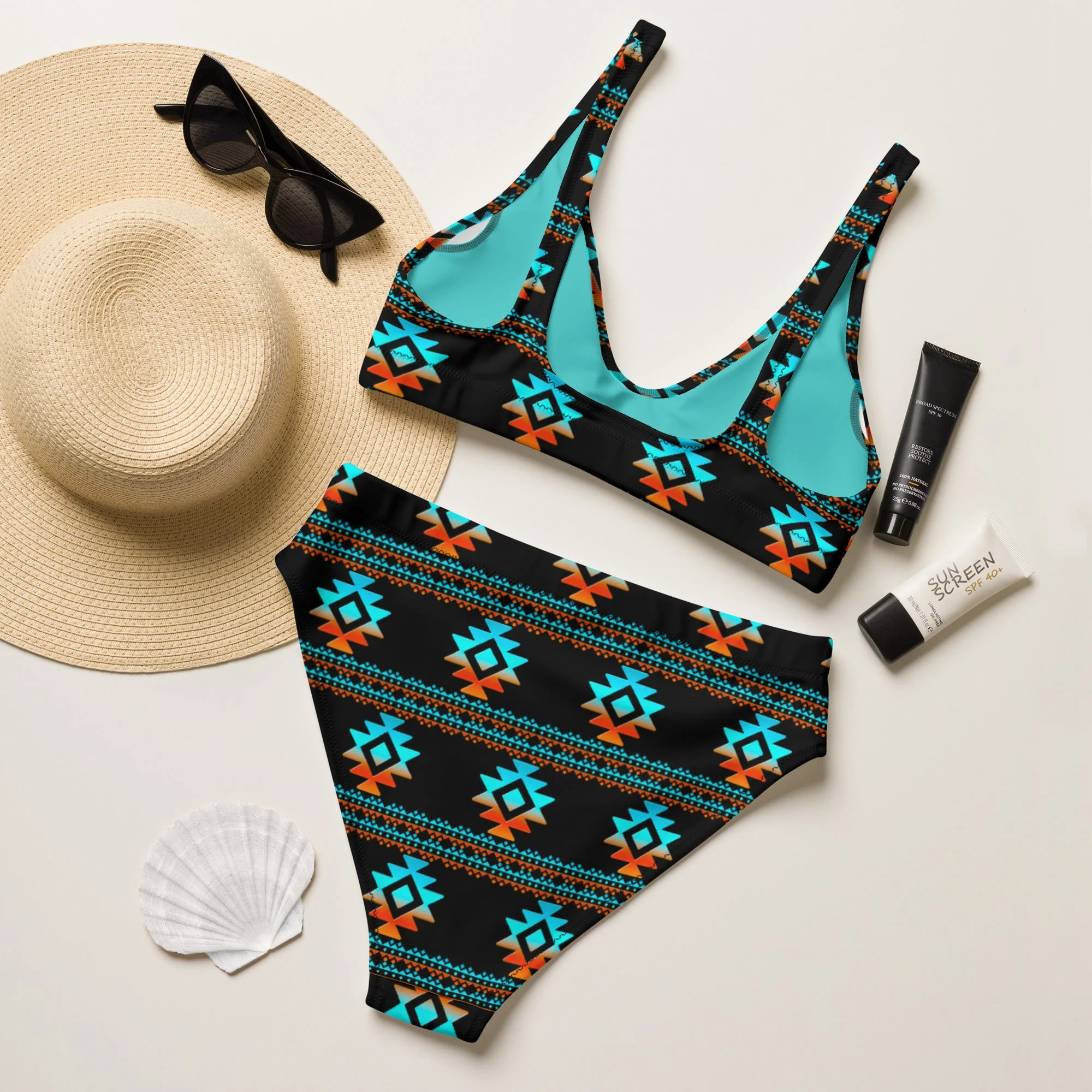 Baha Ranch Yeehaw Black Aztec Bikini - Image 5