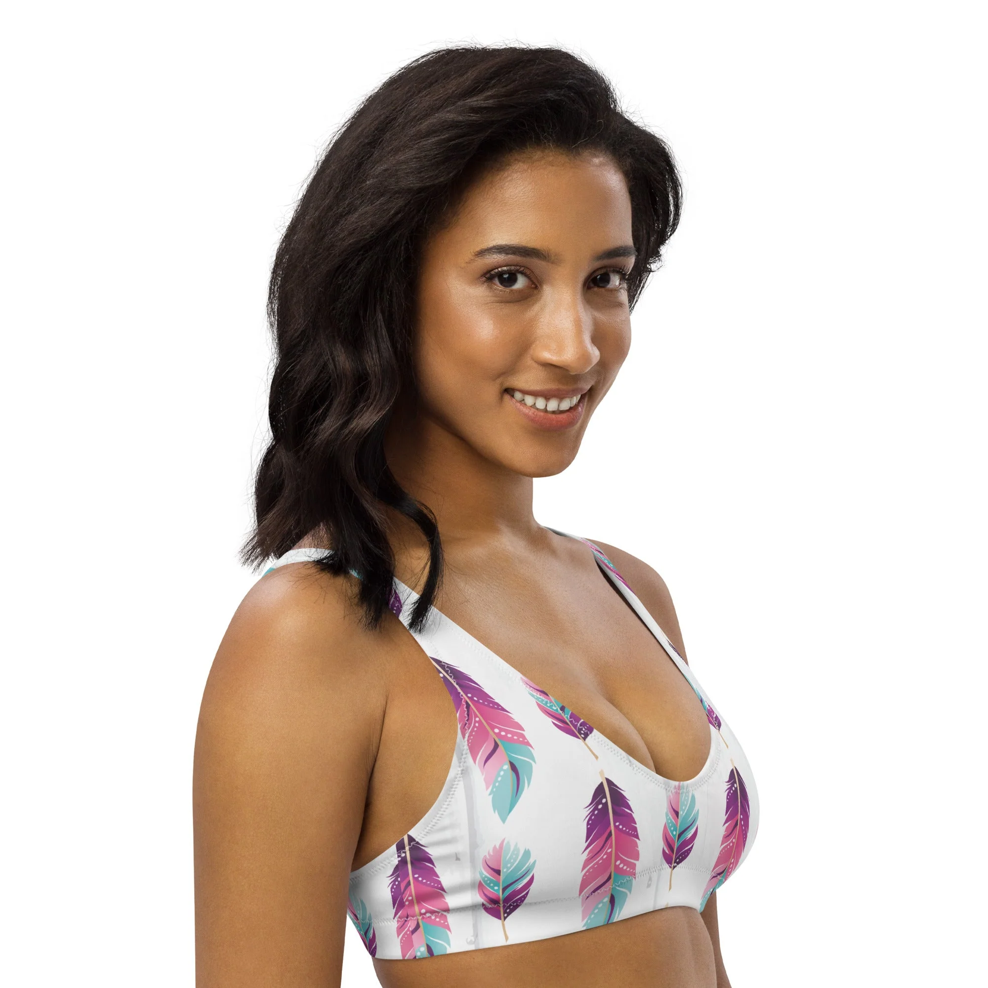 Baha Ranch Yeehaw Boho Feather Bikini Top - Image 6