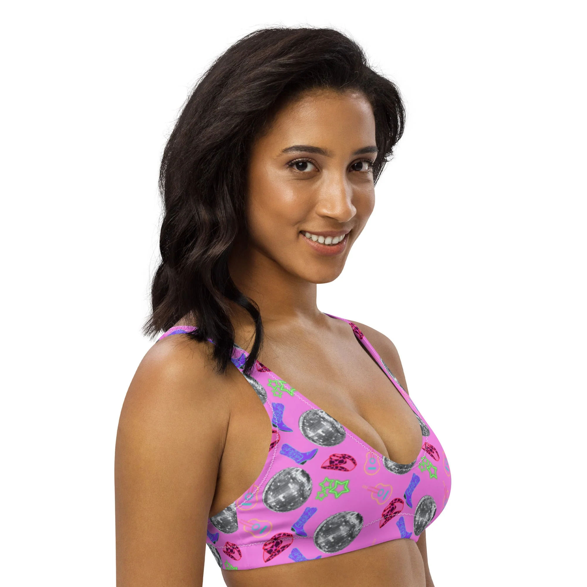 Baha Ranch Yeehaw Disco Cowgirl Bikini Top - Image 3