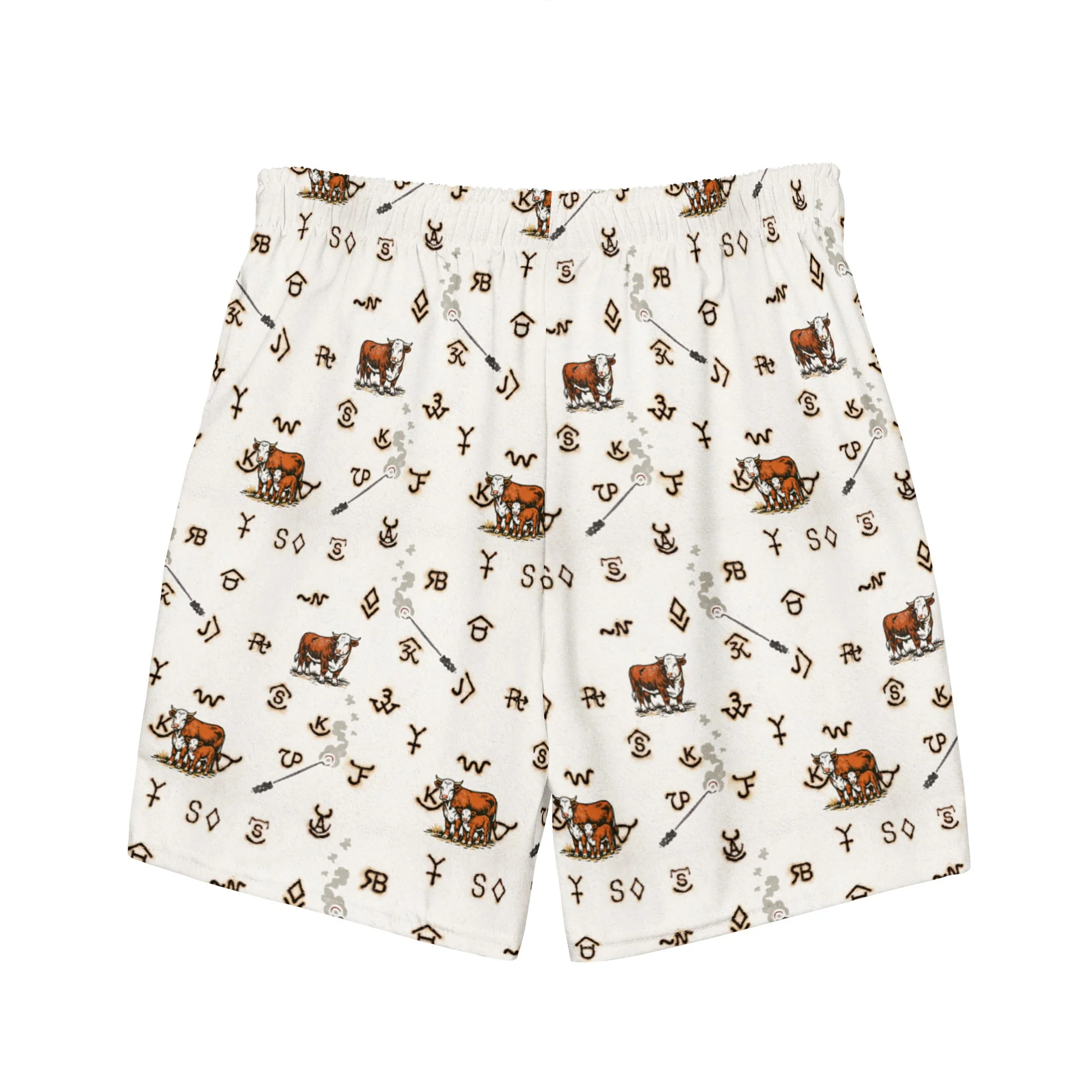 Baha Ranch YEEHAW Hereford Brands Swim Trunks - Image 4