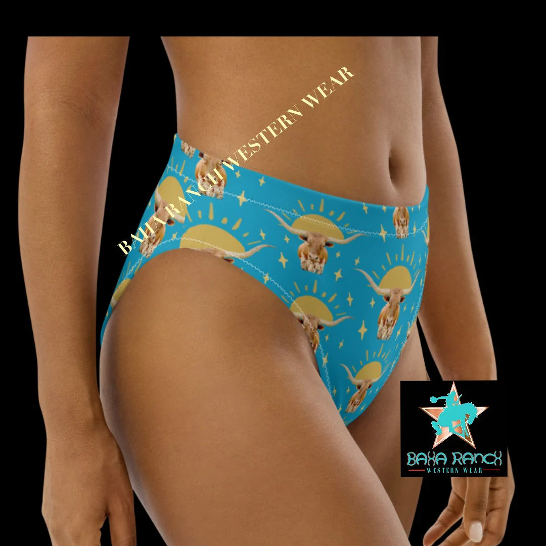 Baha Ranch Yeehaw Longhorn Sunshine Bikini Bottom - Image 4