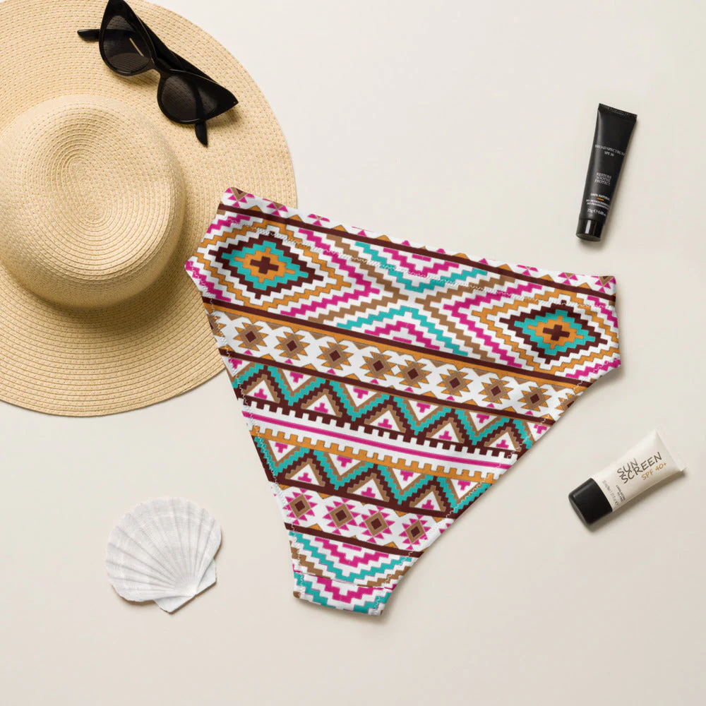 Baha Ranch Yeehaw Multi Aztec Bikini Bottom - Image 2