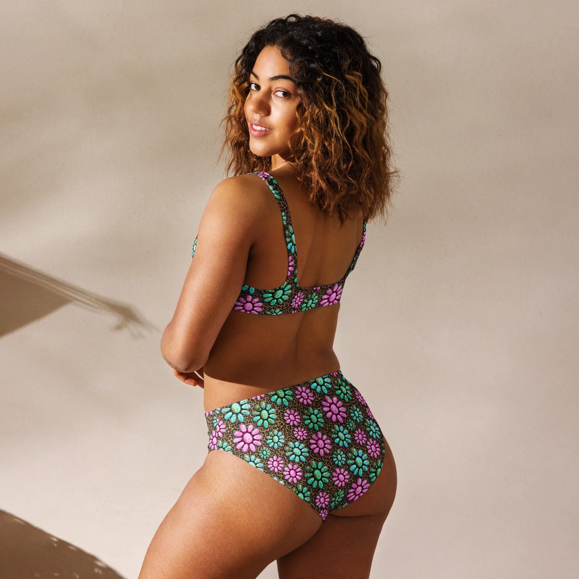 Baha Ranch Yeehaw Pink Turquoise Bikini - Image 5