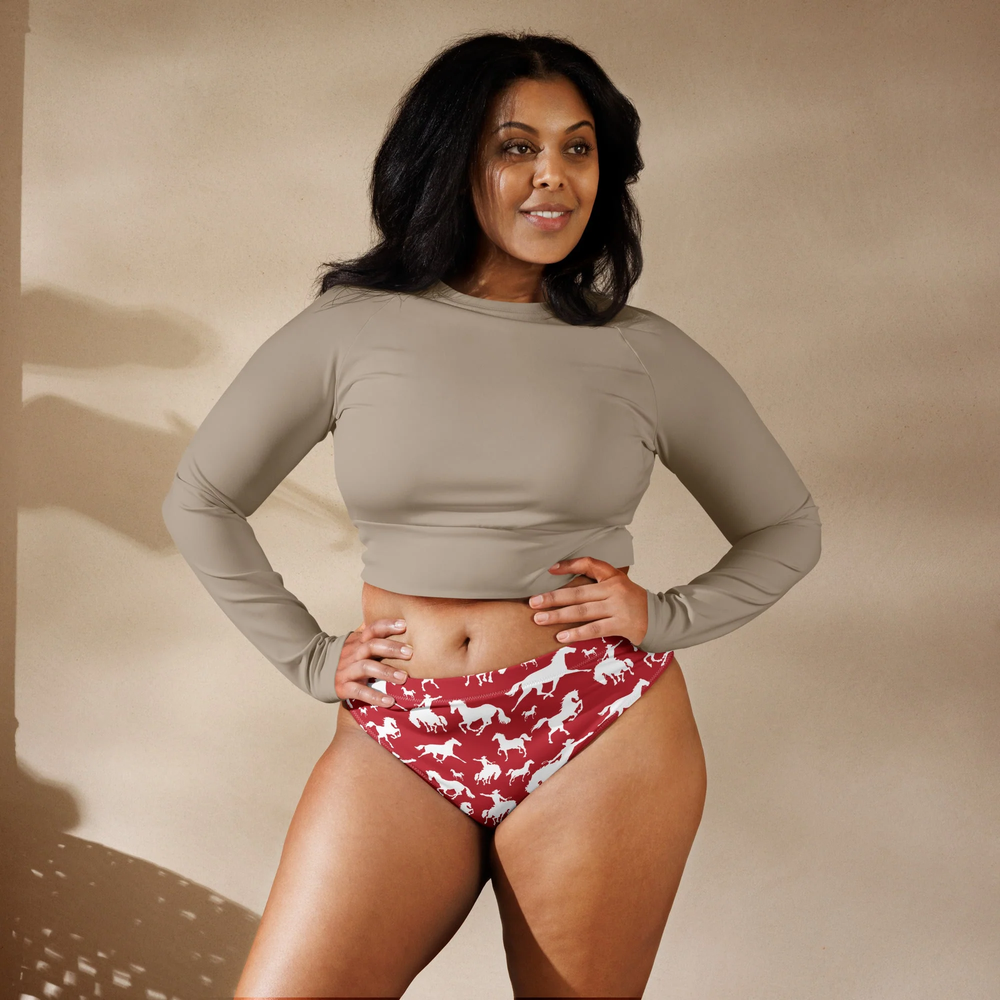Baha Ranch Yeehaw Red Rodeo Cowboy Bikini Bottom - Image 2