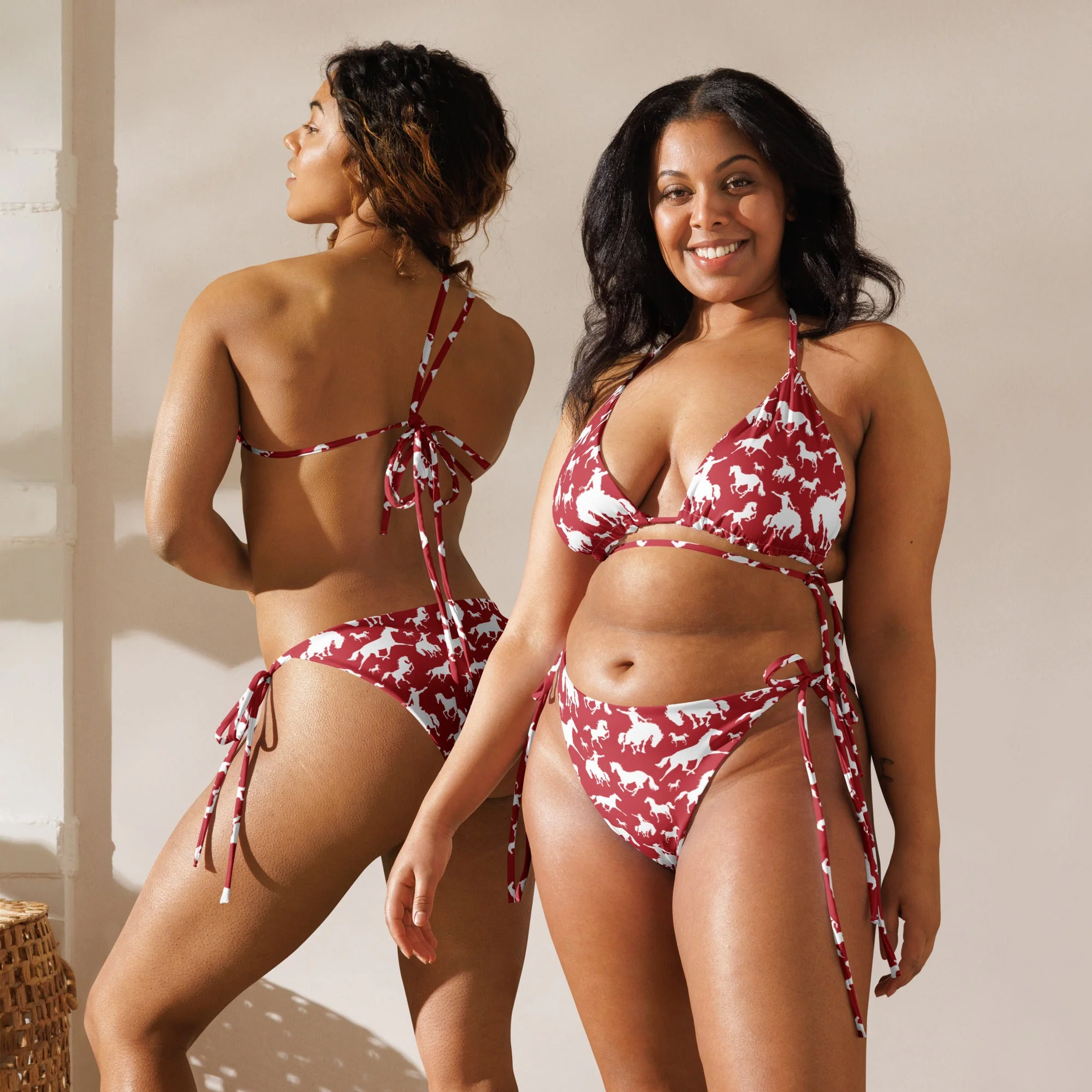 Baha Ranch Yeehaw Red Rodeo Cowboy String Bikini - Image 3