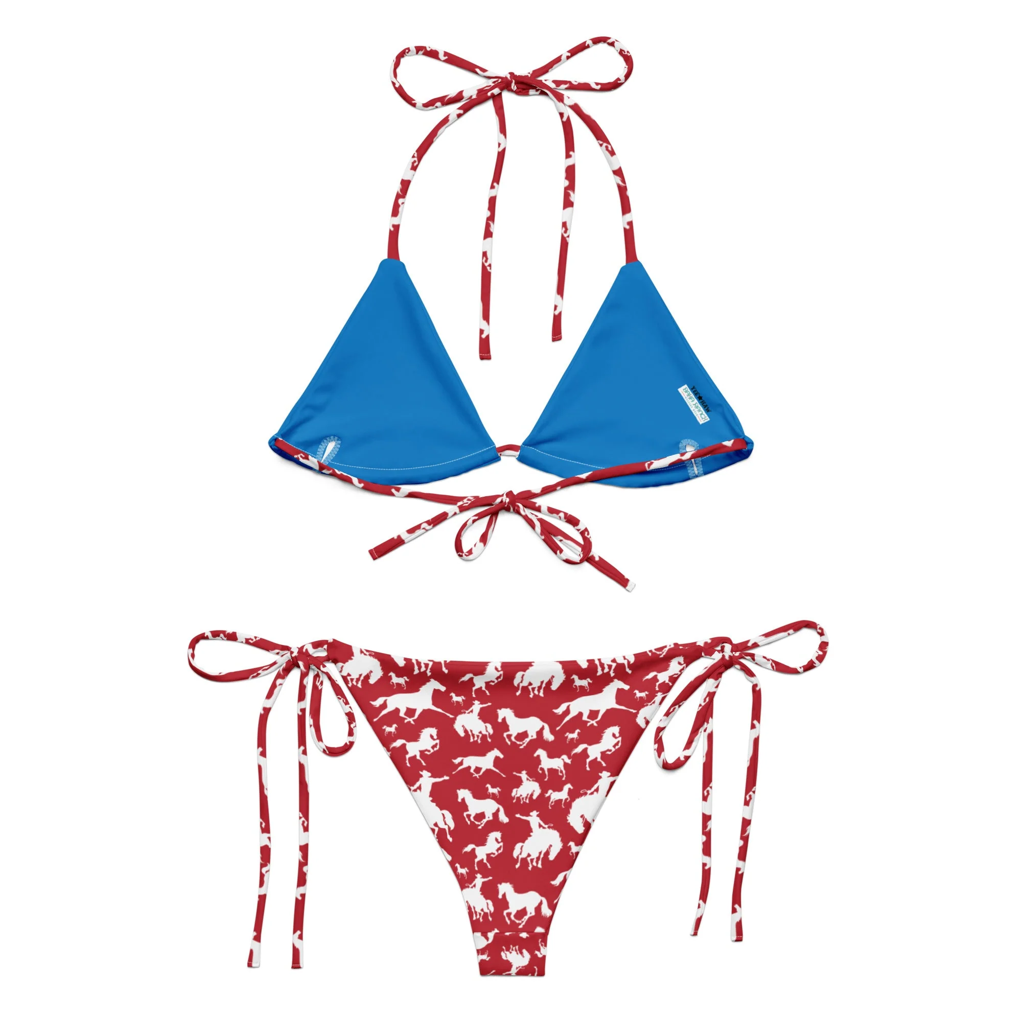 Baha Ranch Yeehaw Red Rodeo Cowboy String Bikini - Image 4
