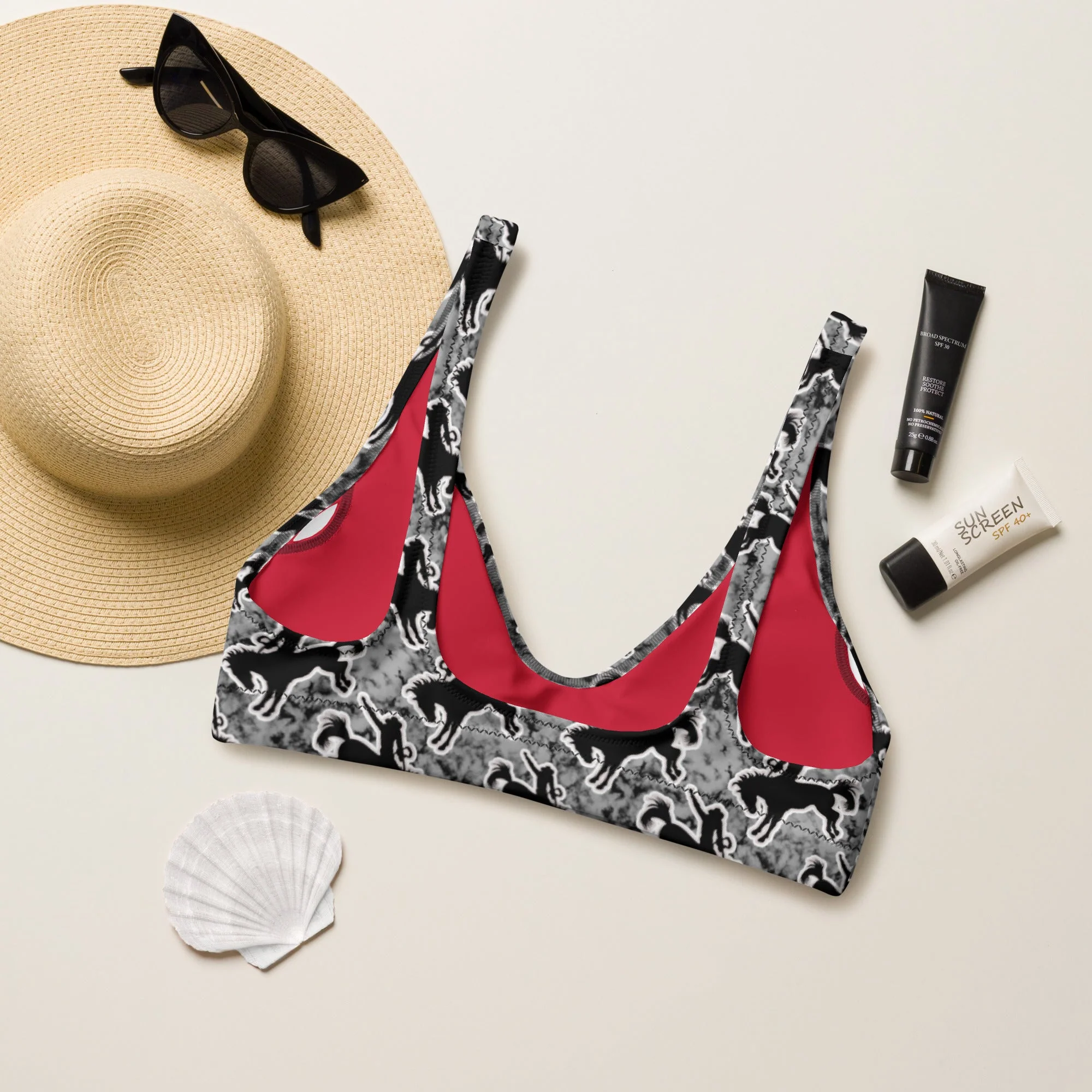 Baha Ranch Yeehaw Rodeo Bronc Bikini Top - Image 2