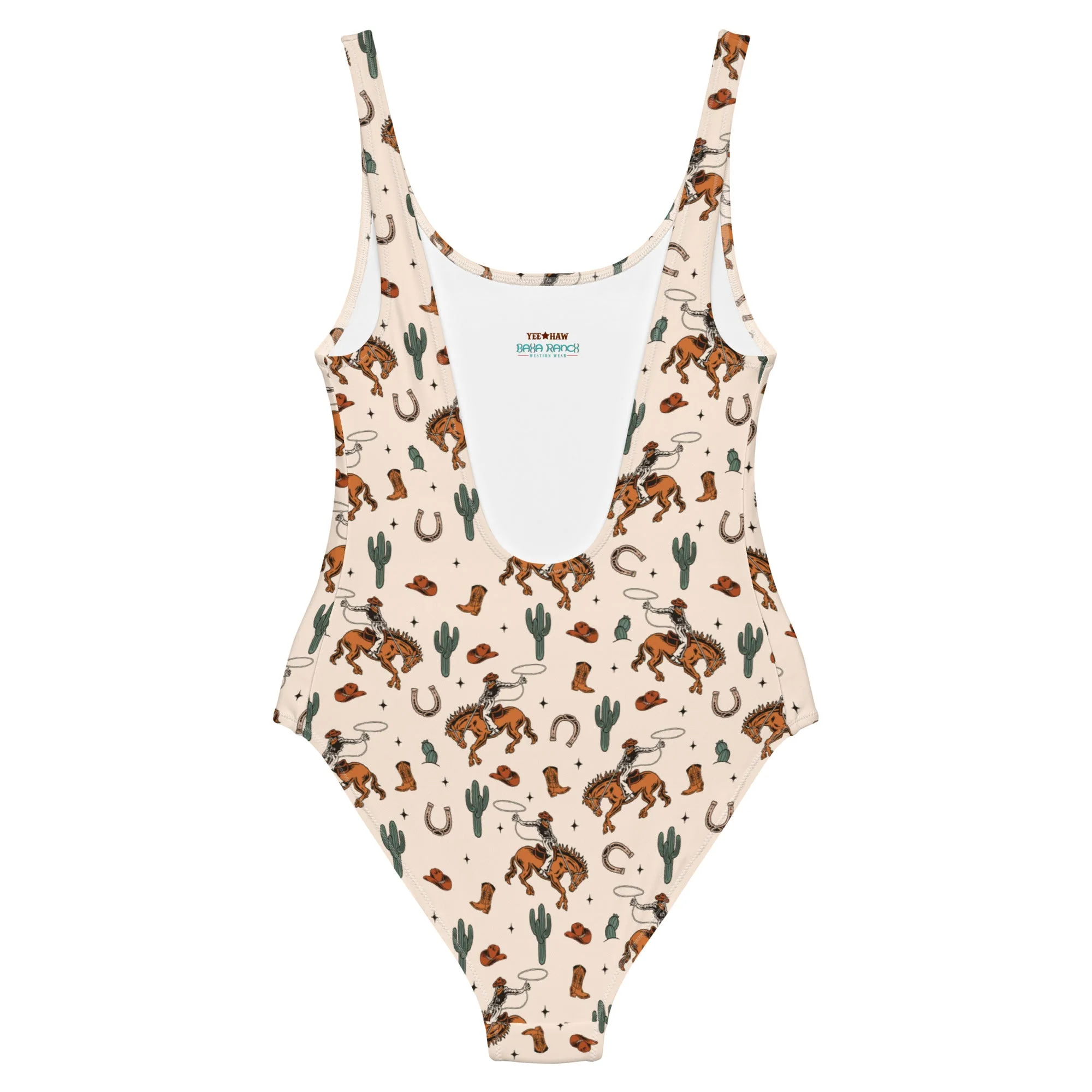 Baha Ranch Yeehaw Rodeo Cowboy One-Piece Swimsuit - Image 3