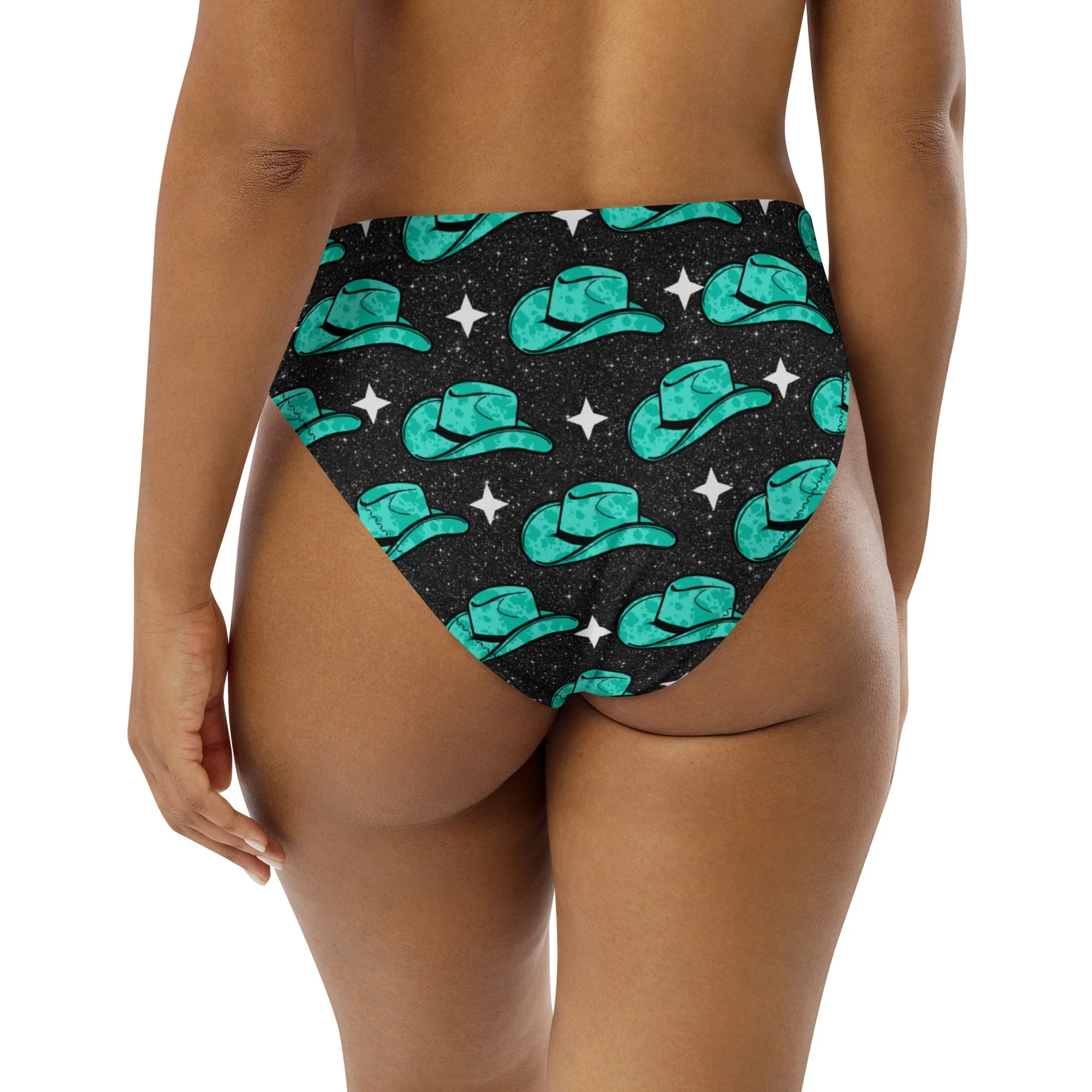 Baha Ranch Yeehaw Turquoise Hat Bikini Bottom - Image 5