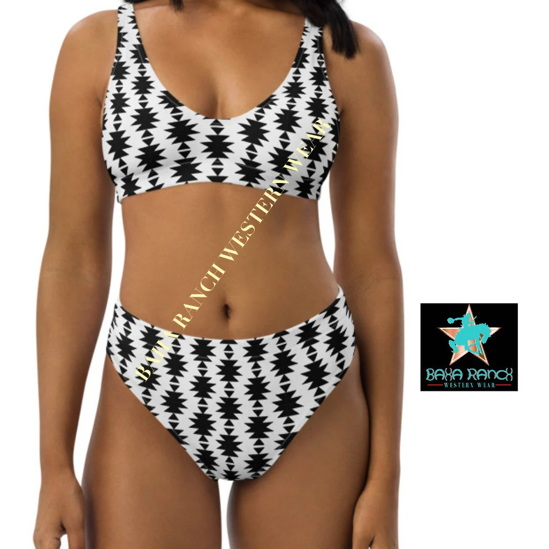 Baha Ranch Yeehaw White Aztec Bikini - Image 9