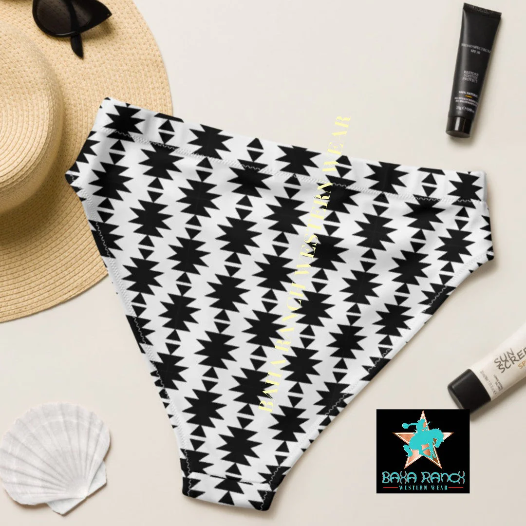 Baha Ranch Yeehaw White Aztec Bikini Bottom - Image 7