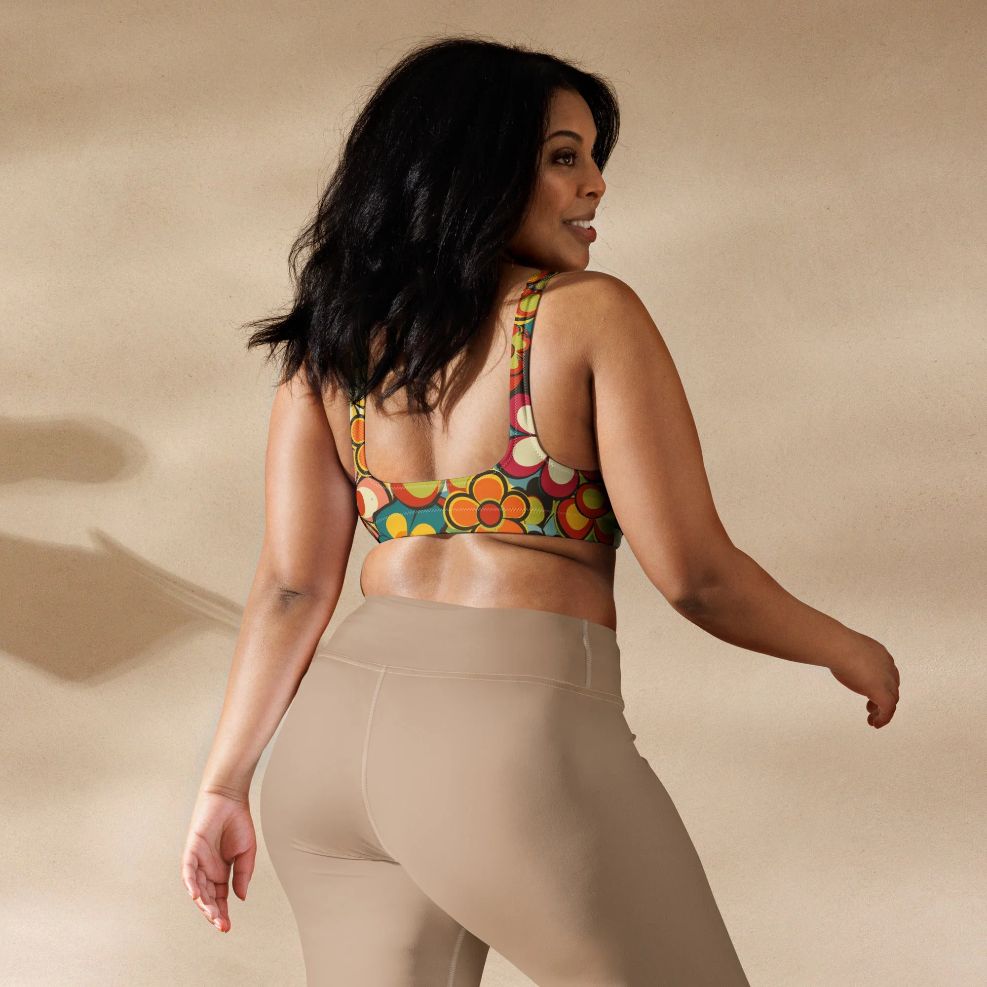 Baha Ranch Yeehaw Woodstock Retro Floral Bikini Top - Image 3