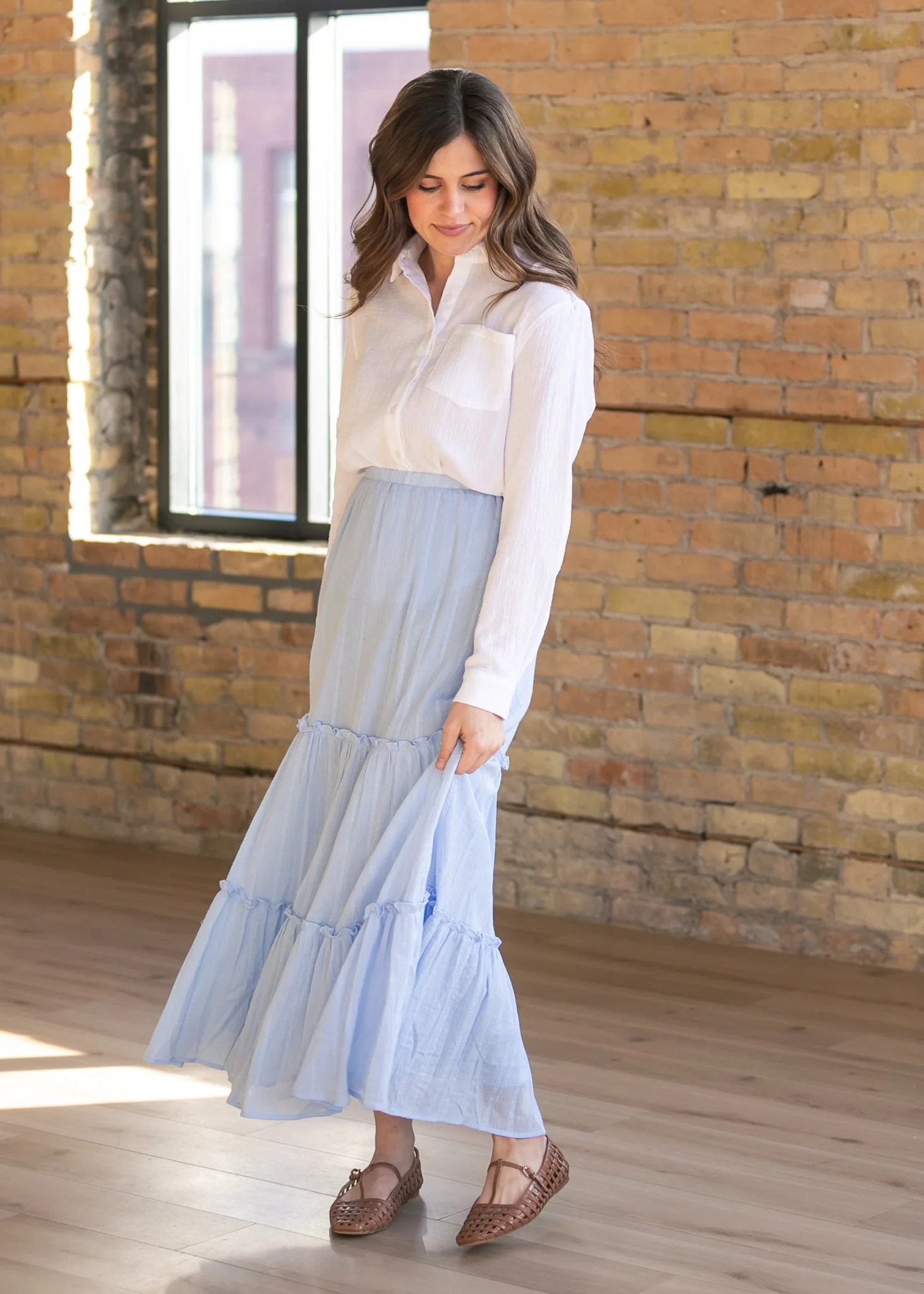 Bailey Cotton Gauze Button Down Top - Image 6