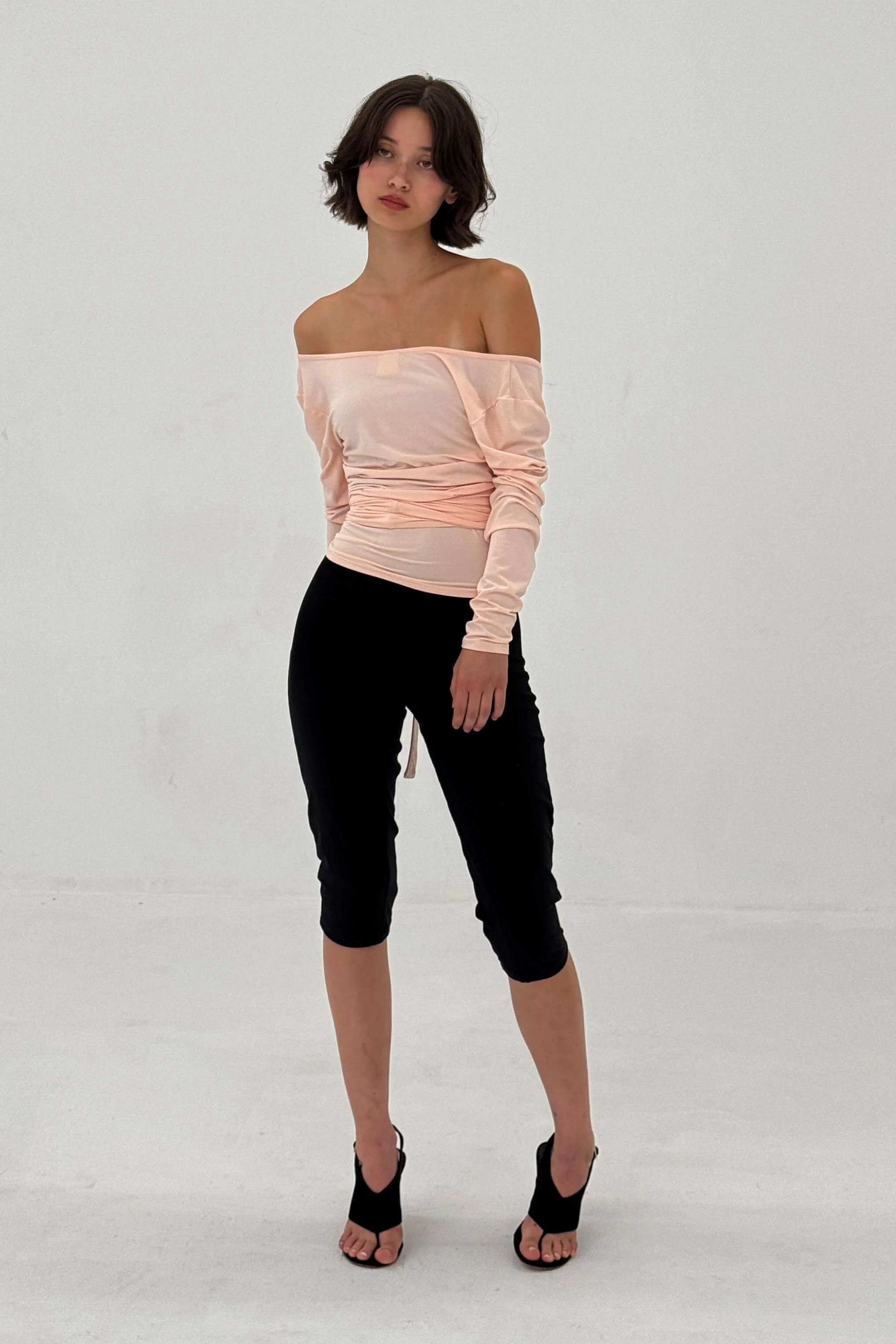 Ballerina Wrap Top in Powder Pink - Image 10