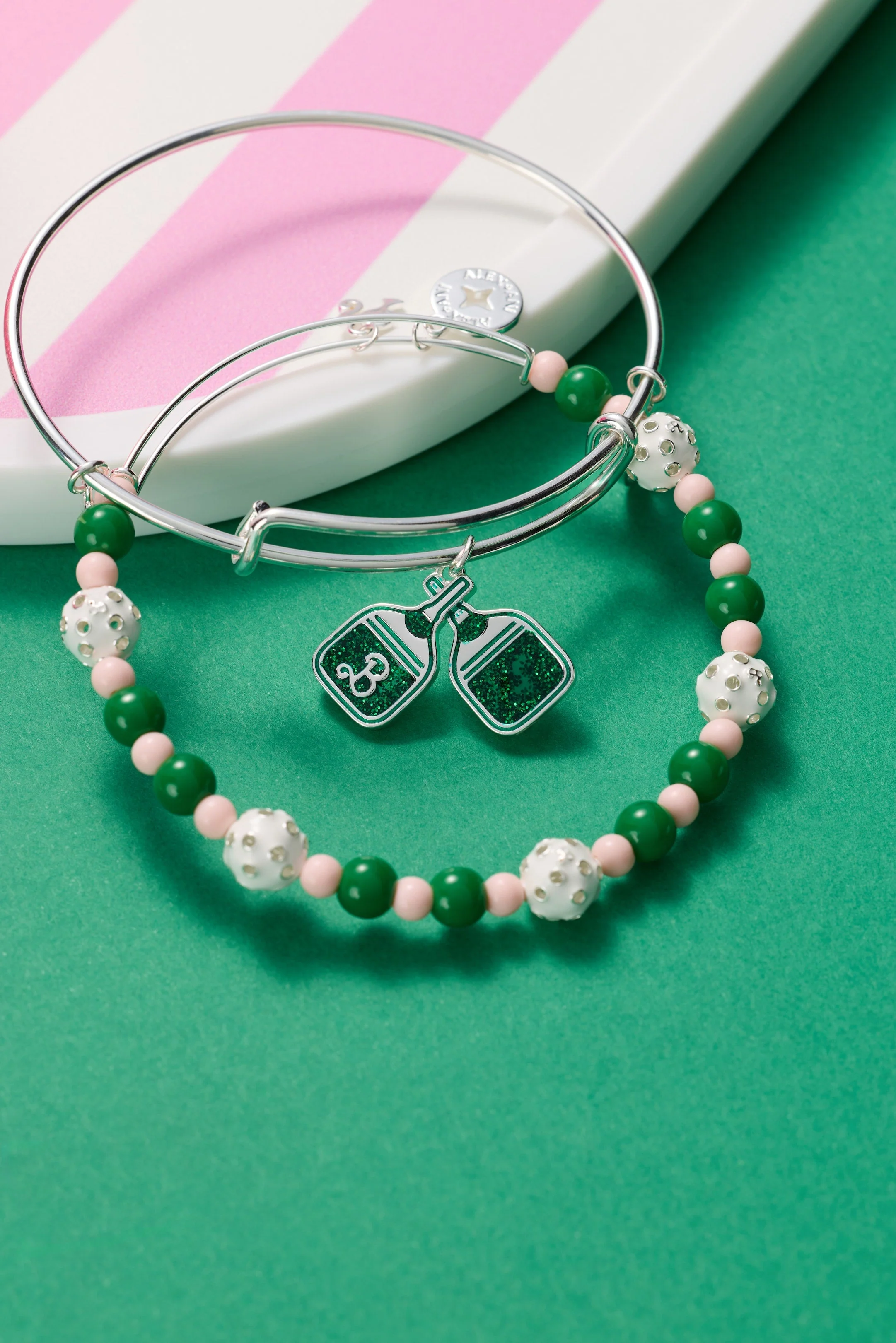 Barbie™ Pickleball Beaded Charm Bangle - Image 4
