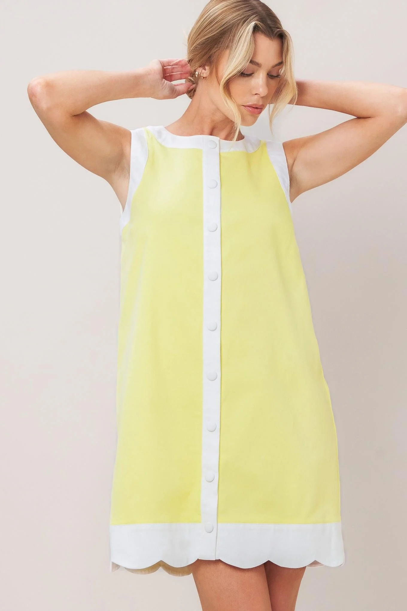 Barbie Shift Woven Mini Dress - Image 4